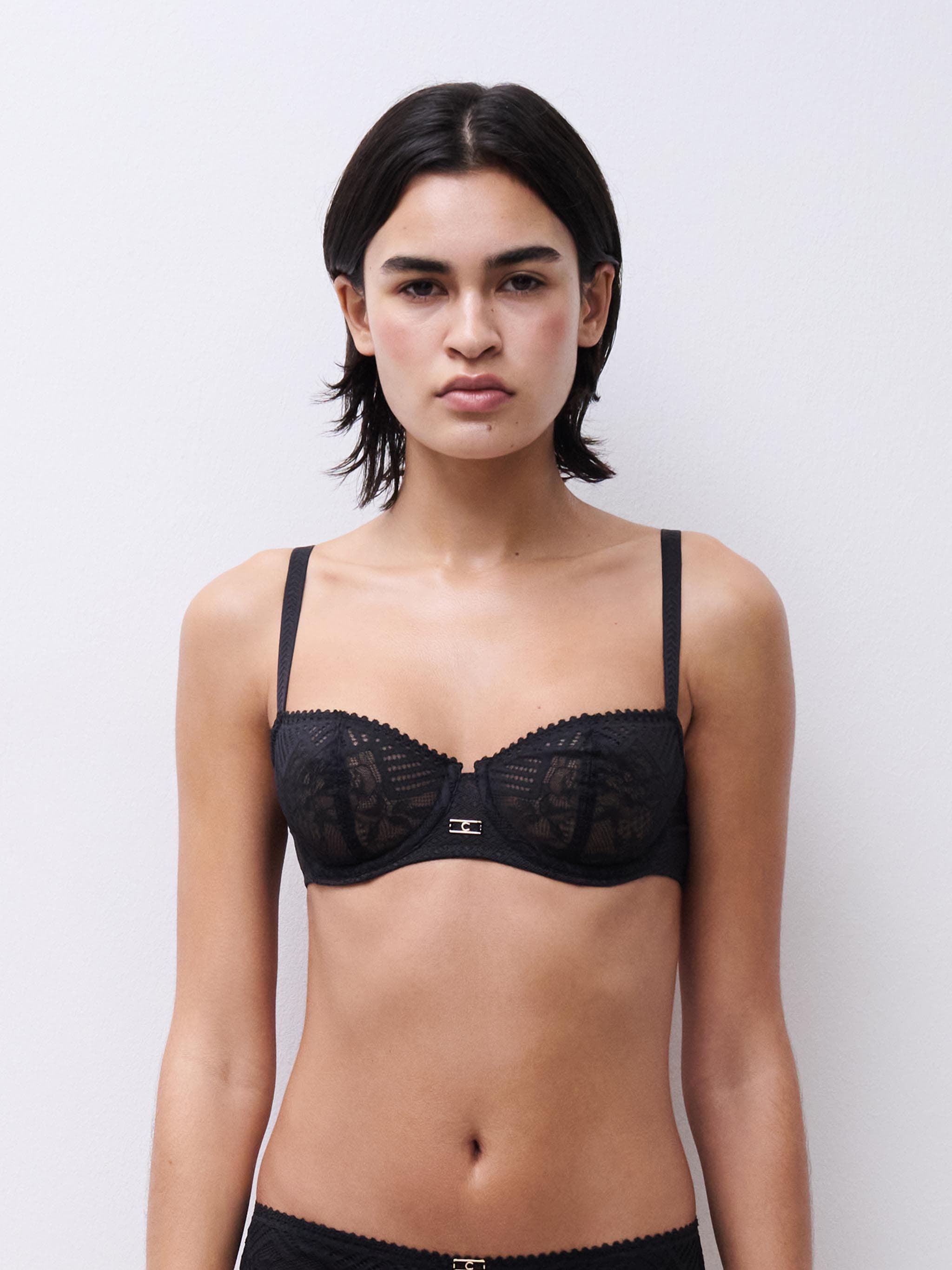 Soutien-gorge corbeille - Noir