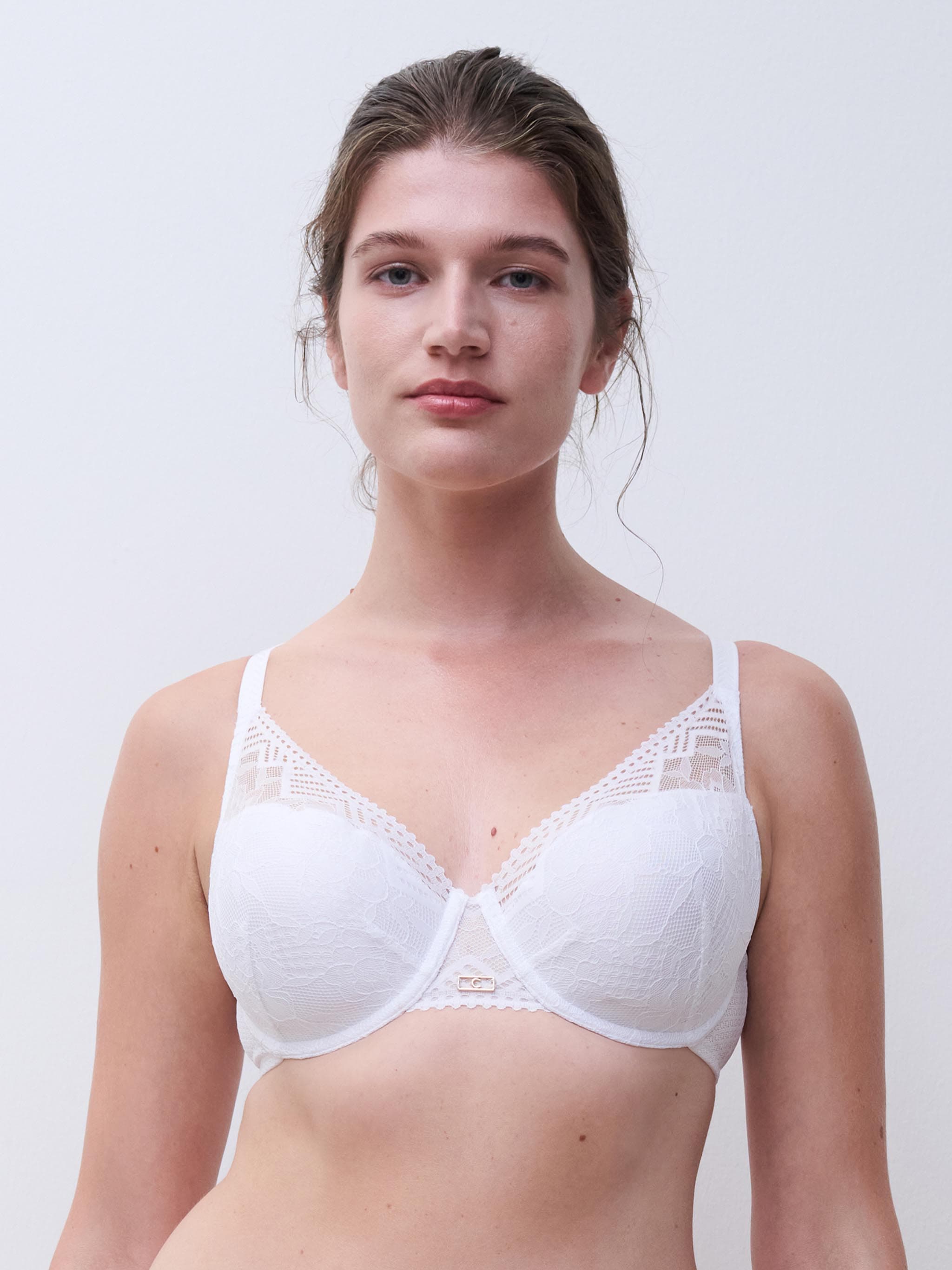 Soutien-gorge spacer plongeant - Blanc