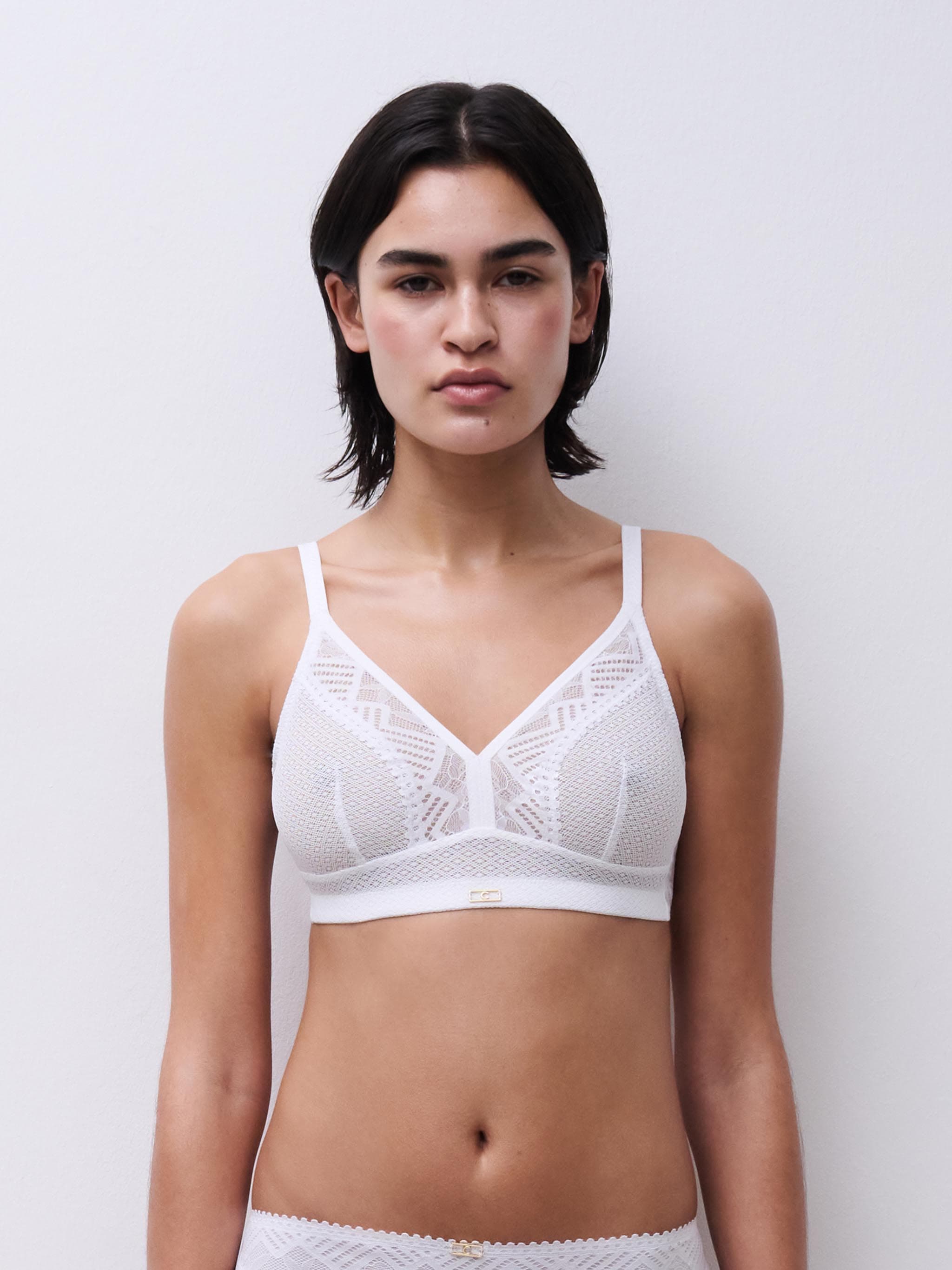 Soutien-gorge sans armature maintien - Blanc
