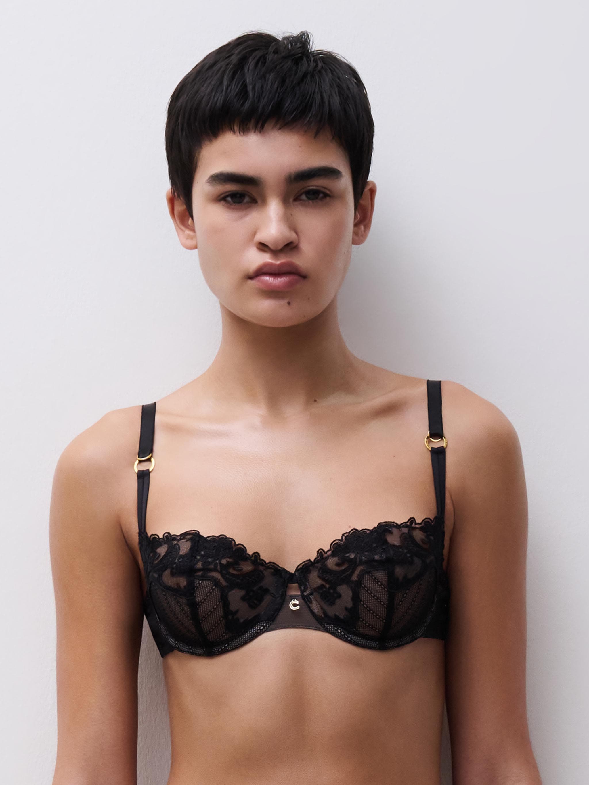 Soutien-gorge corbeille - Noir