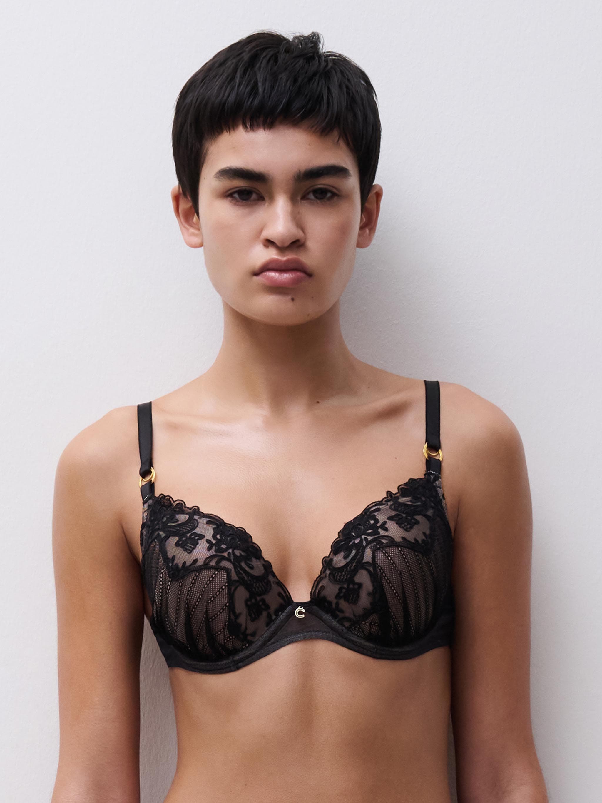 Soutien-gorge coques push-up - Noir