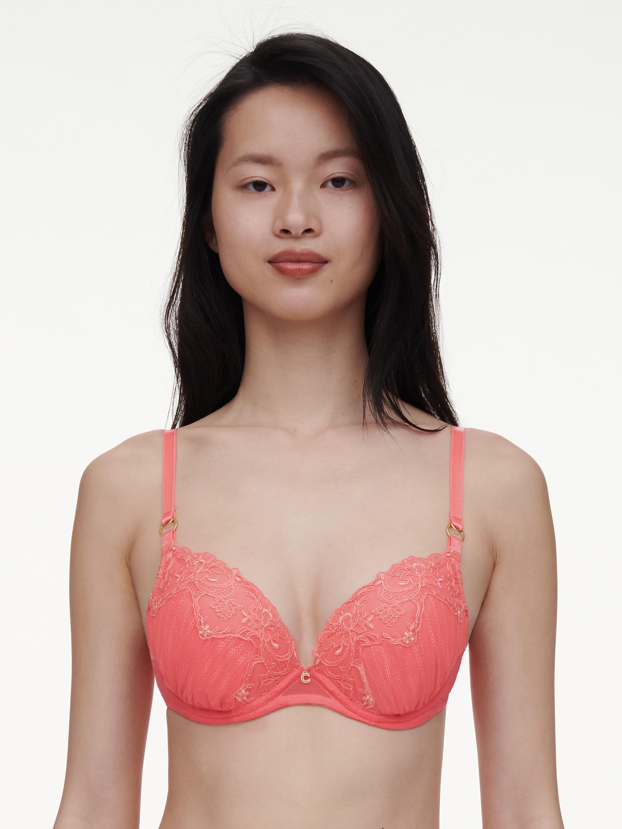 Soutien-gorge coques push-up - Corail