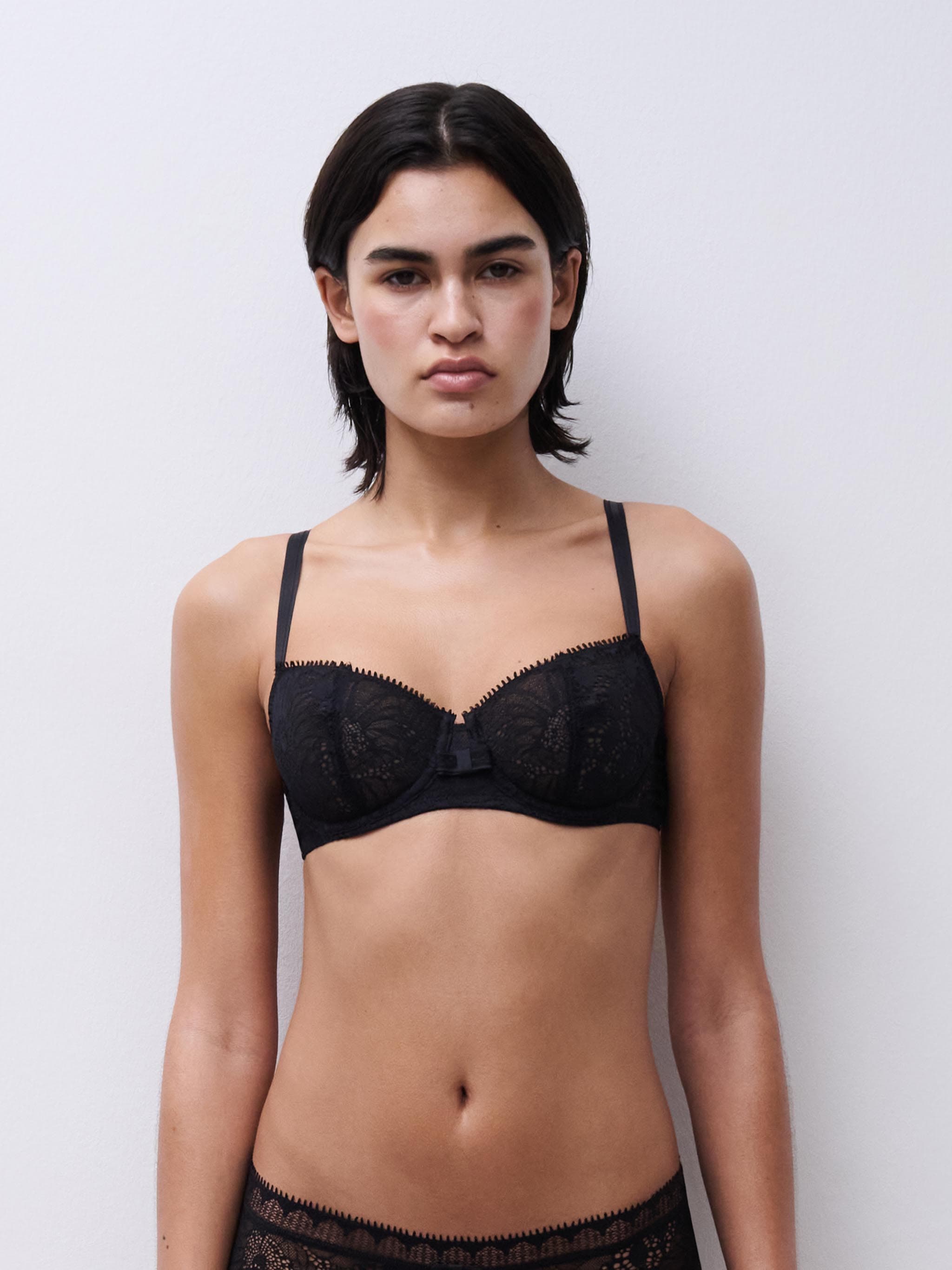 Soutien-gorge corbeille - Noir