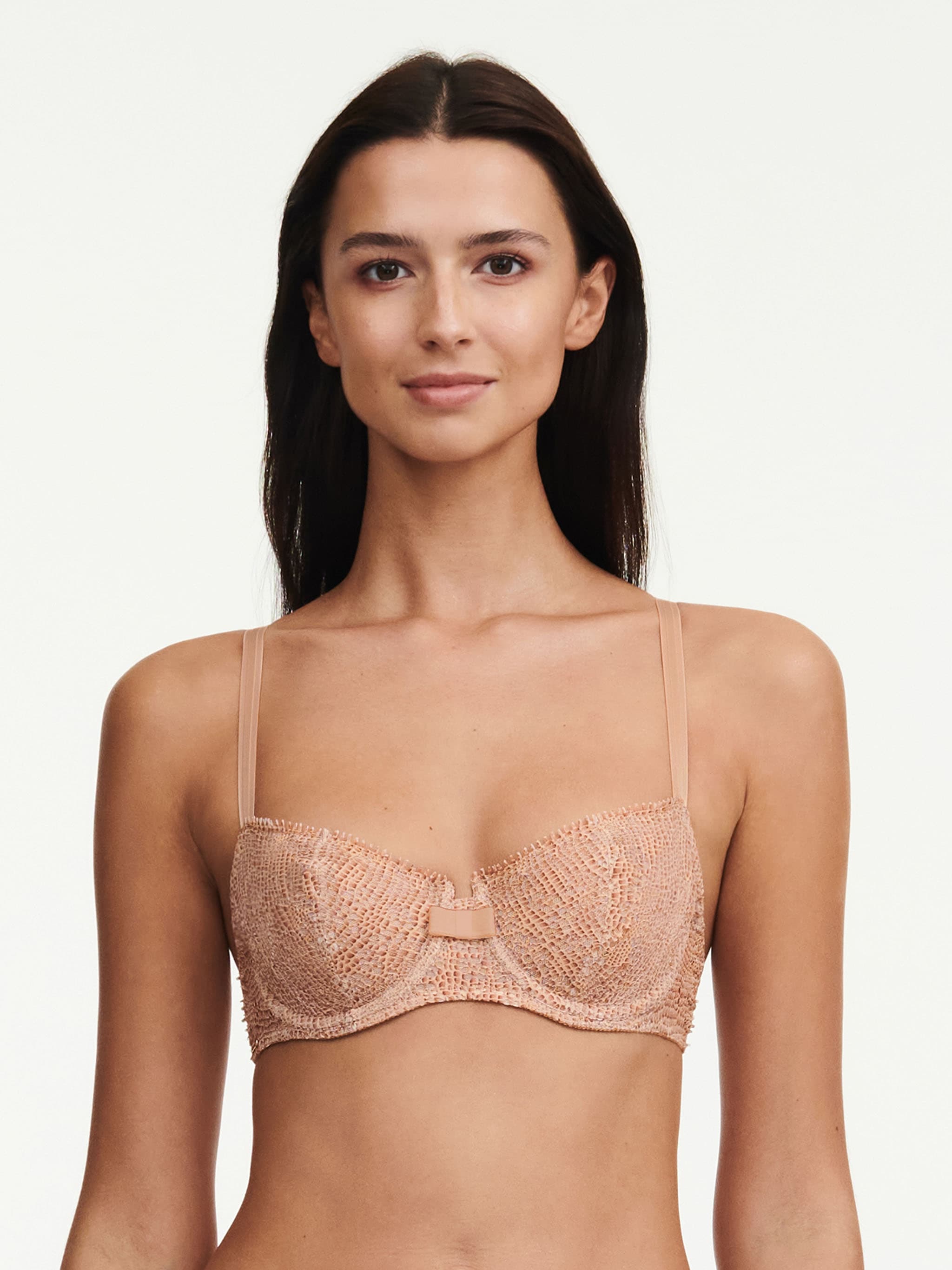 Soutien-gorge corbeille - Dentelle python
