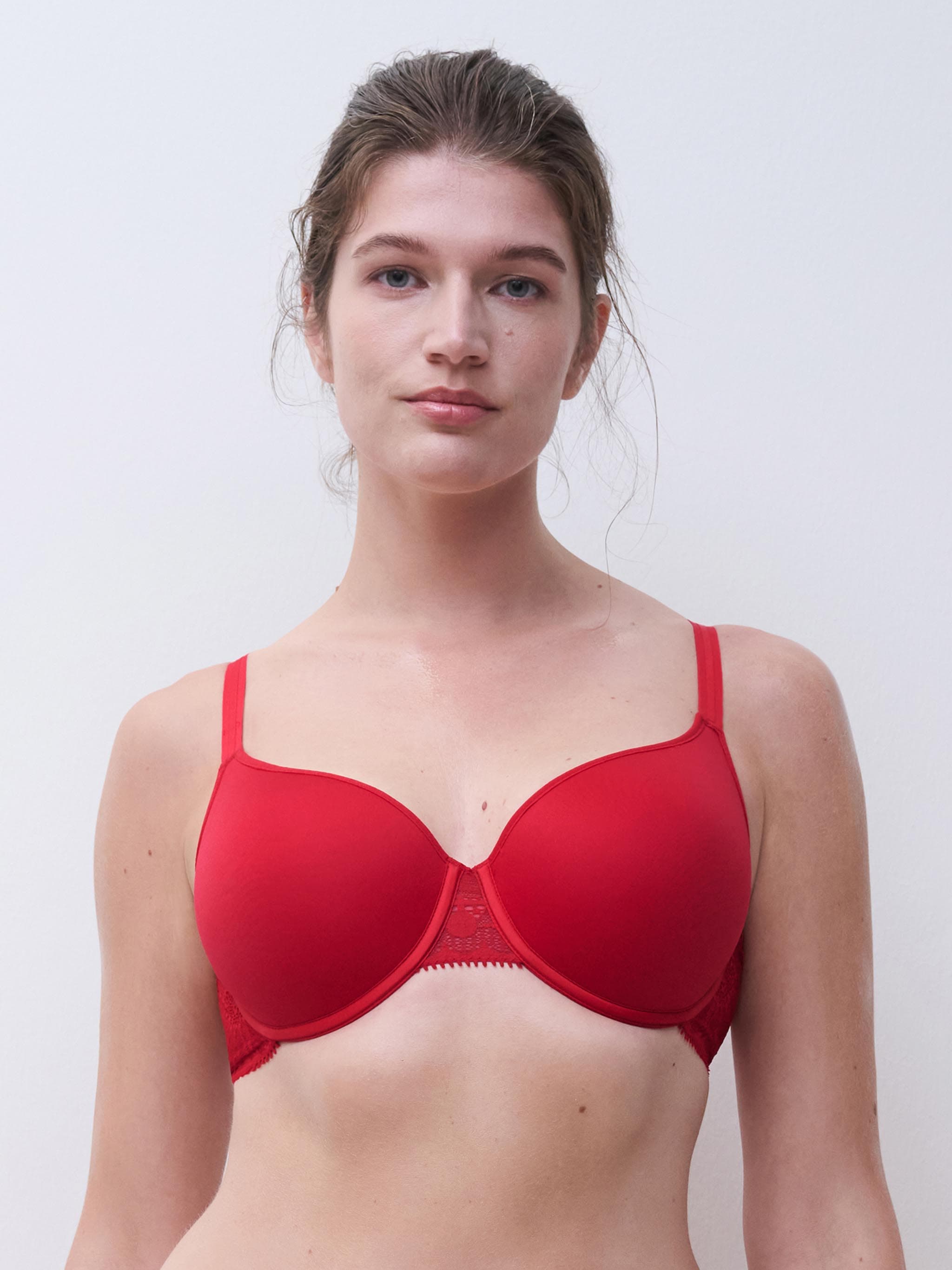 Soutien-gorge mémoire de forme emboîtant - Coquelicot