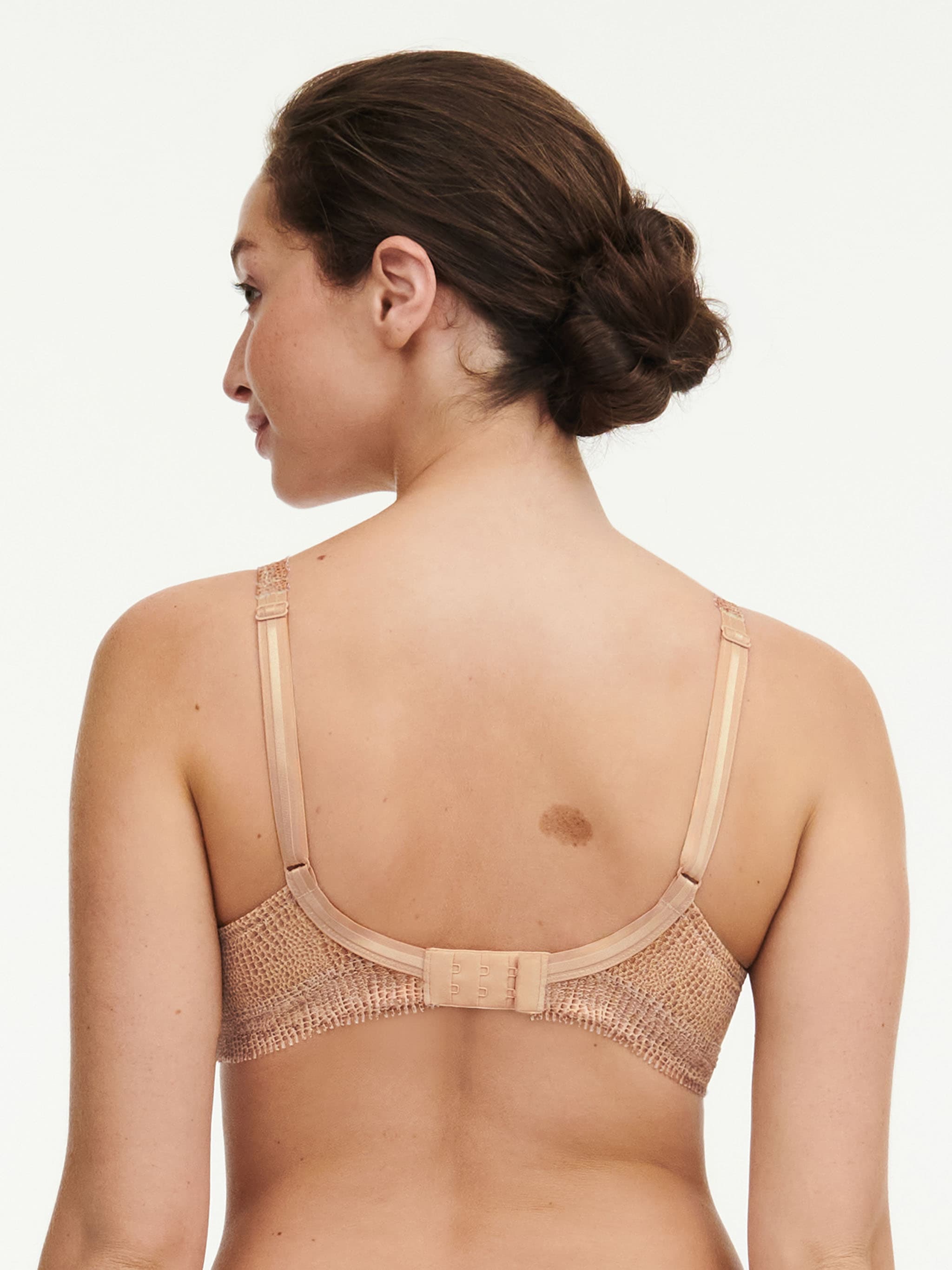 Soutien-gorge spacer plongeant - Dentelle python