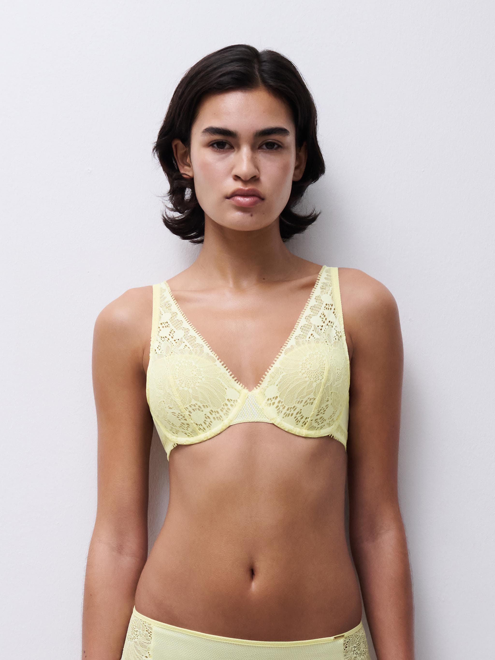 Soutien-gorge spacer plongeant - Jaune clair