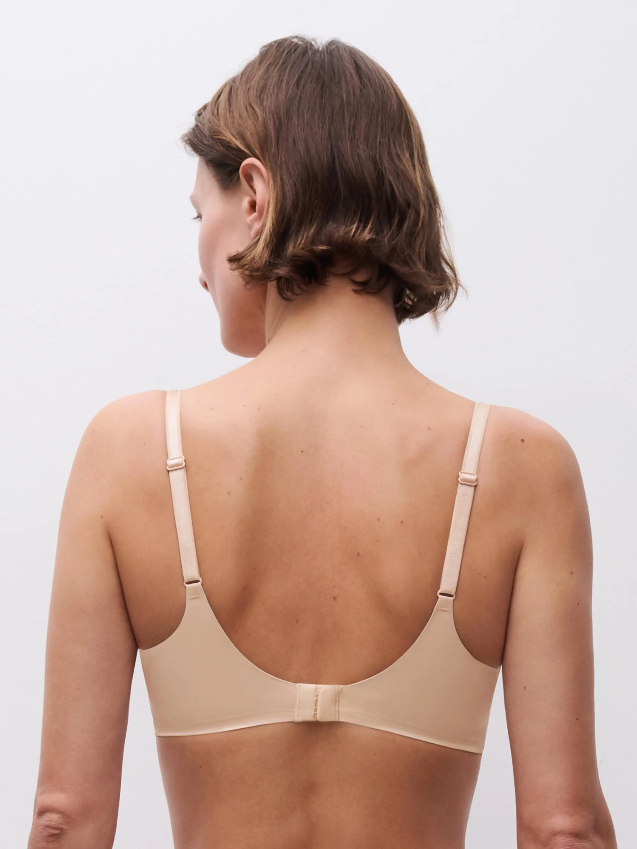 Soutien-gorge sans armature triangle coques - Beige doré