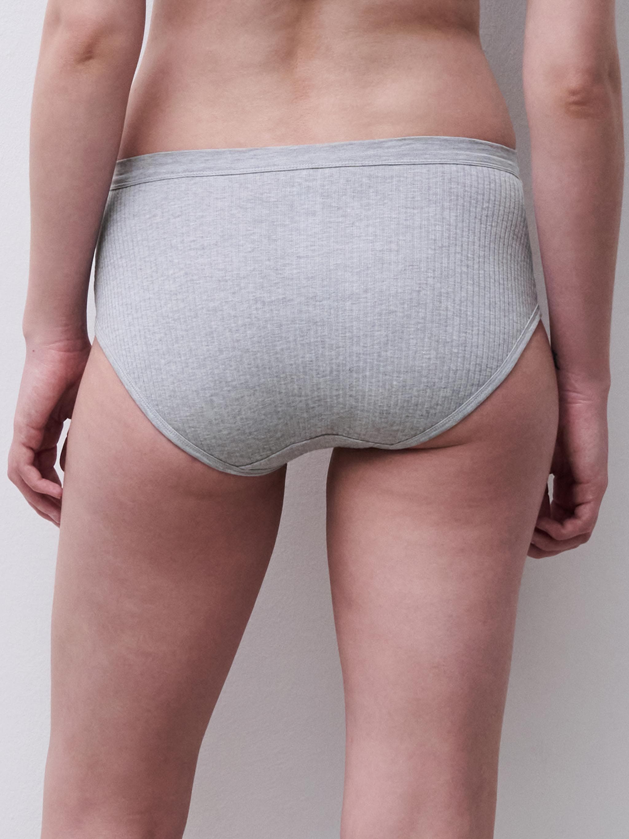 Culotte taille haute - Gris mélangé