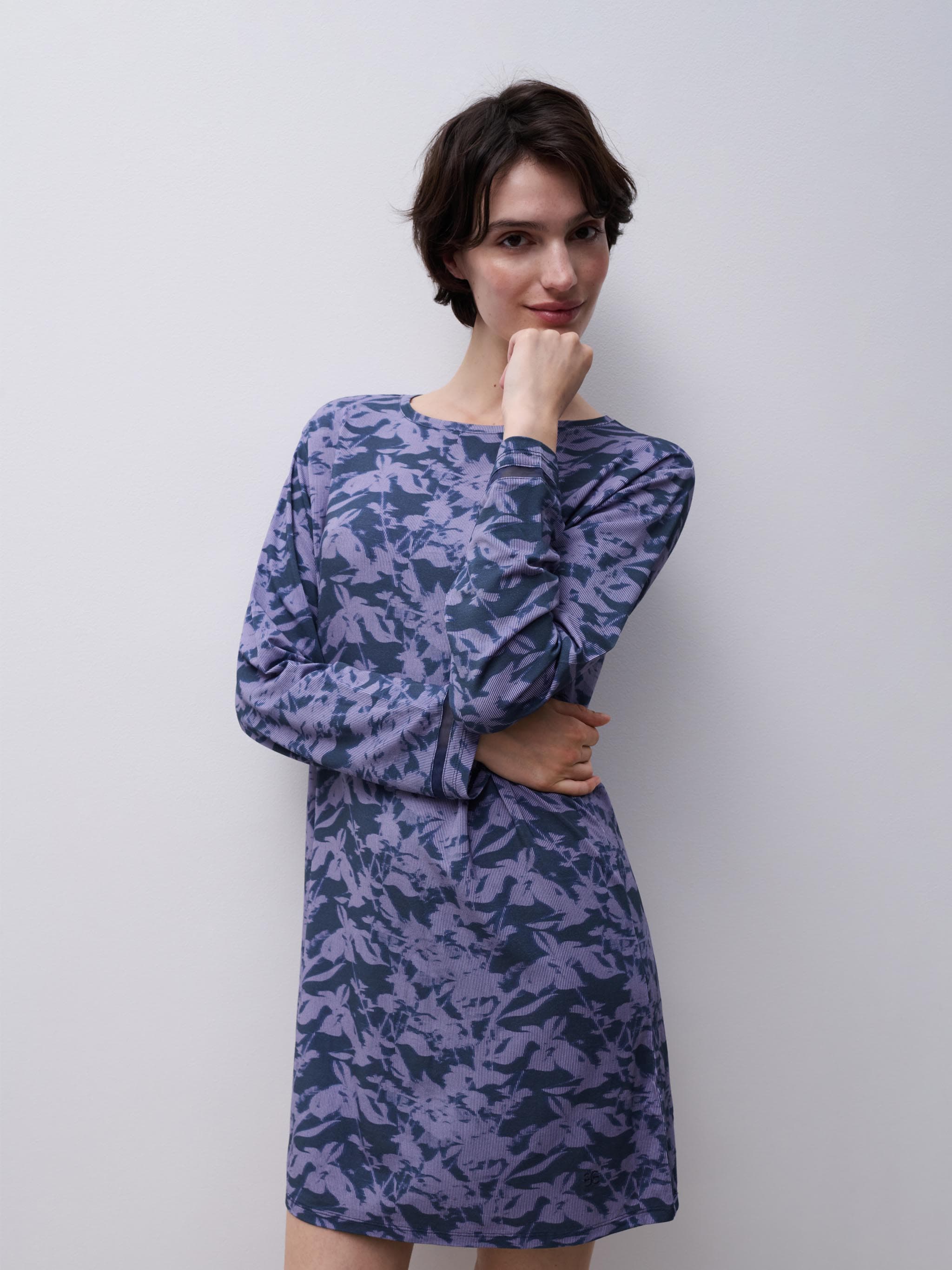 Chemise de nuit manches longues