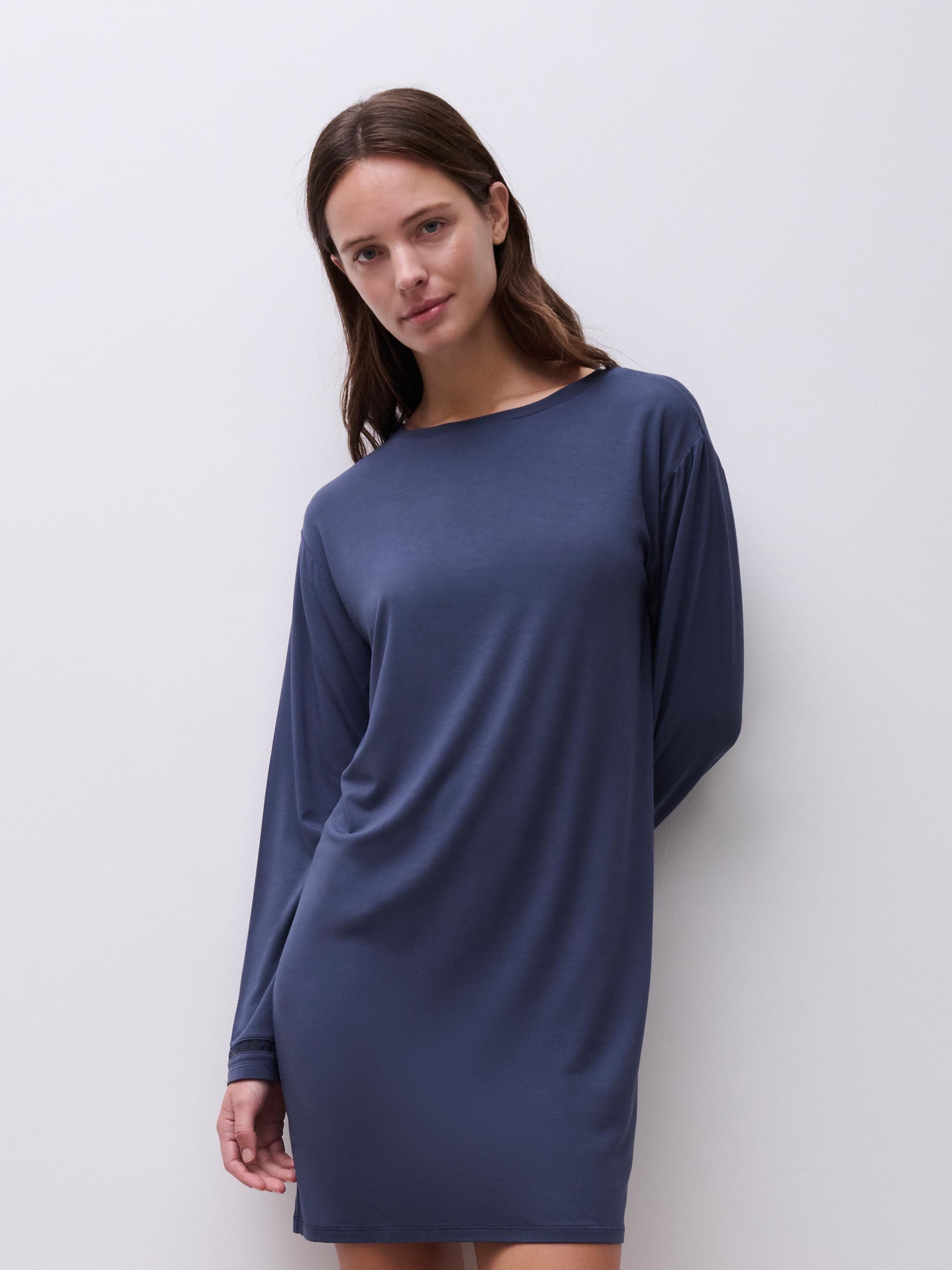 Chemise de nuit manches longues