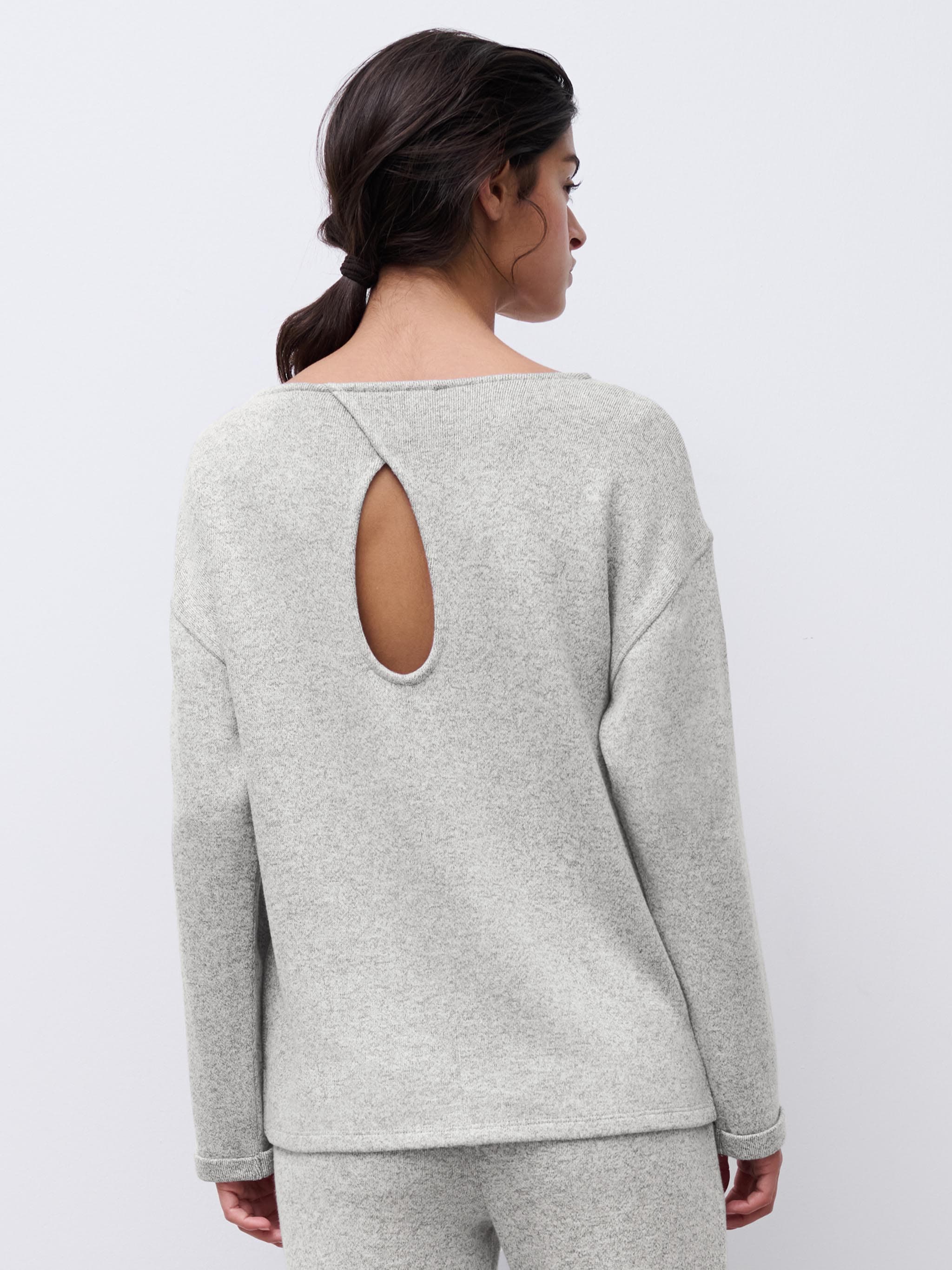 T-shirt manches longues - Gris chiné