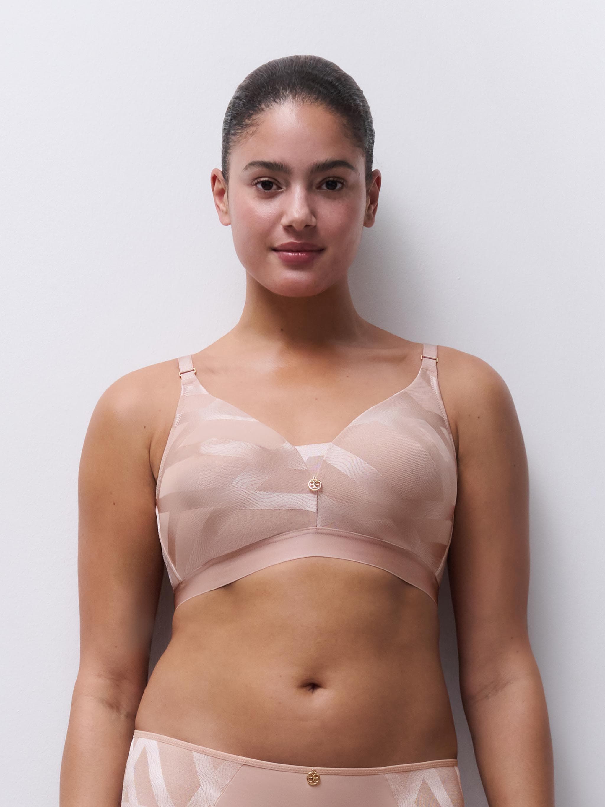 Soutien-gorge sans armature maintien - Rose dragée