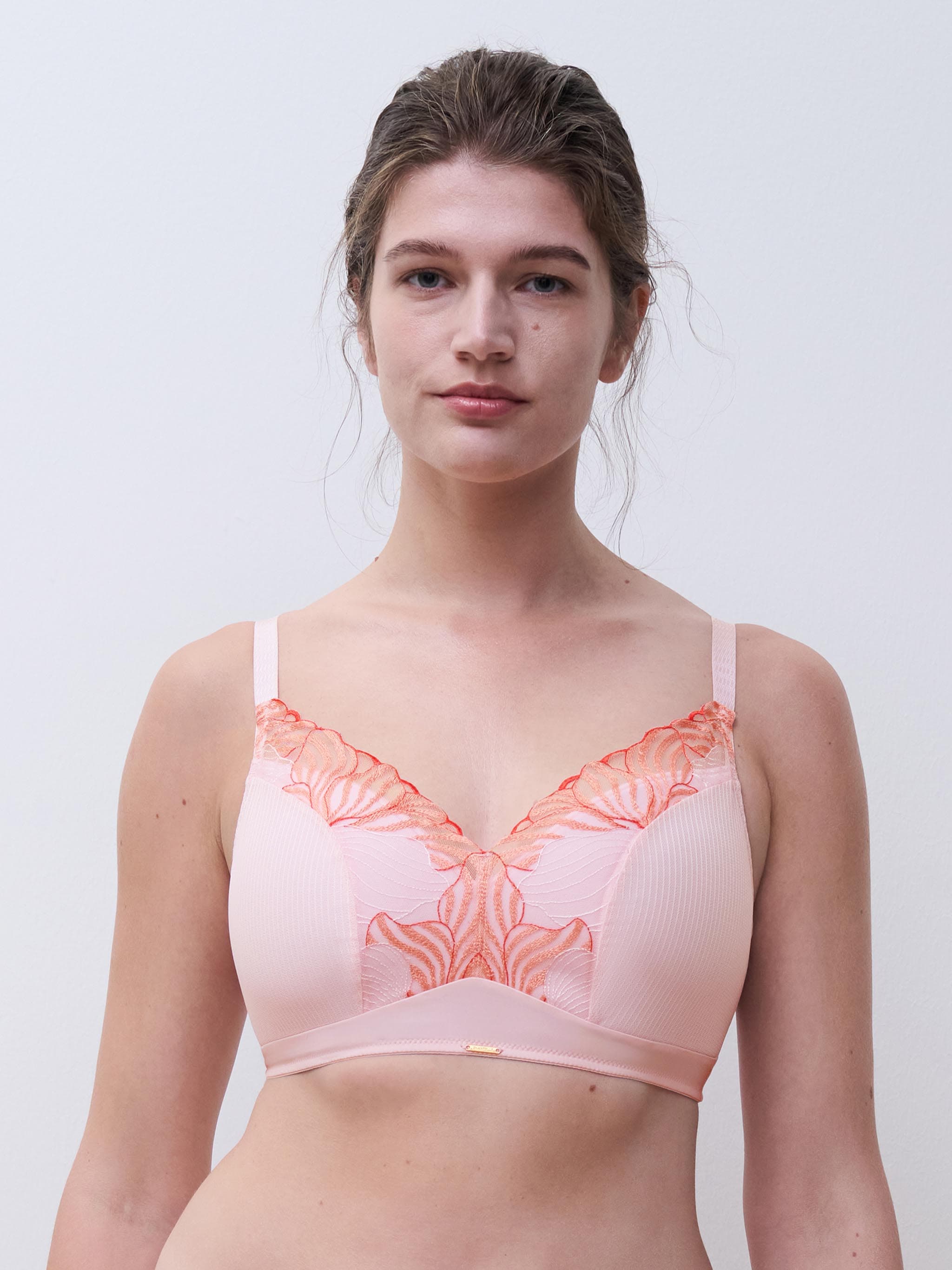 Soutien-gorge coques sans armature maintien - Rose nymphea / Corail