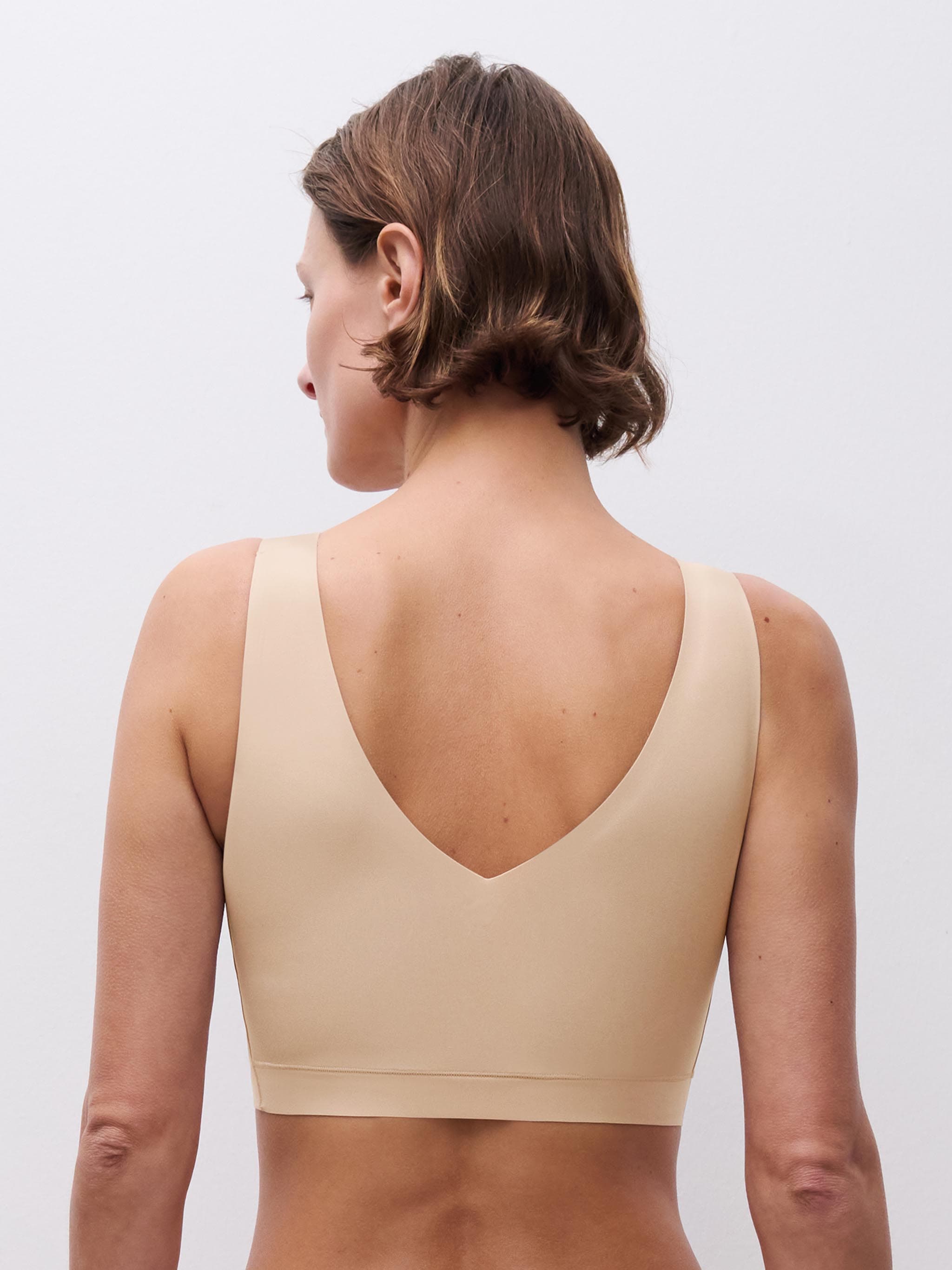Brassière coques V Neck - Nude