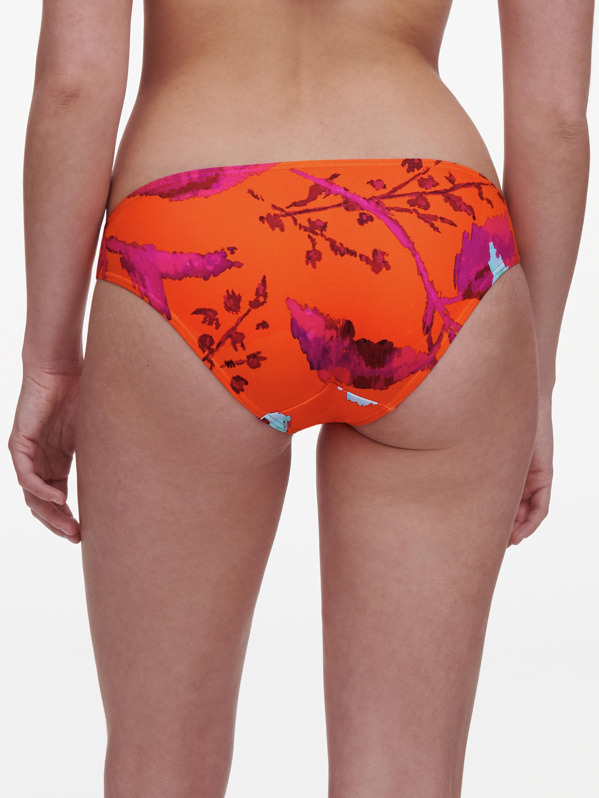Bas de maillot de bain slip - Painted flowers