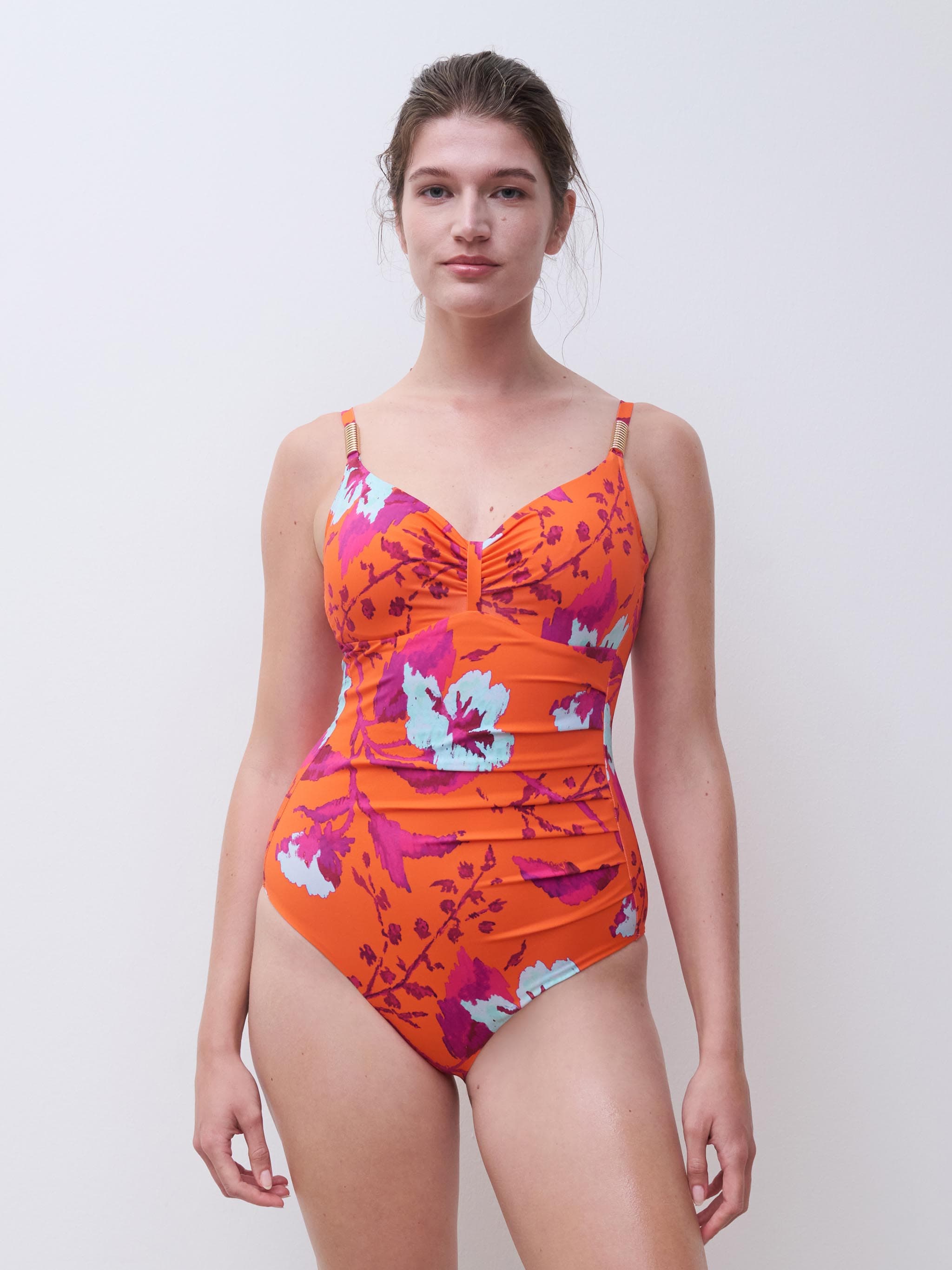 Maillot de bain 1 pièce emboîtant - Painted flowers