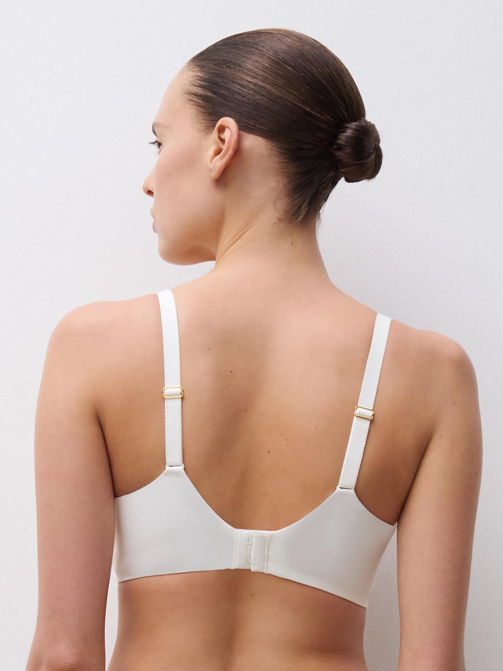Soutien-gorge coques plongeant - Milk