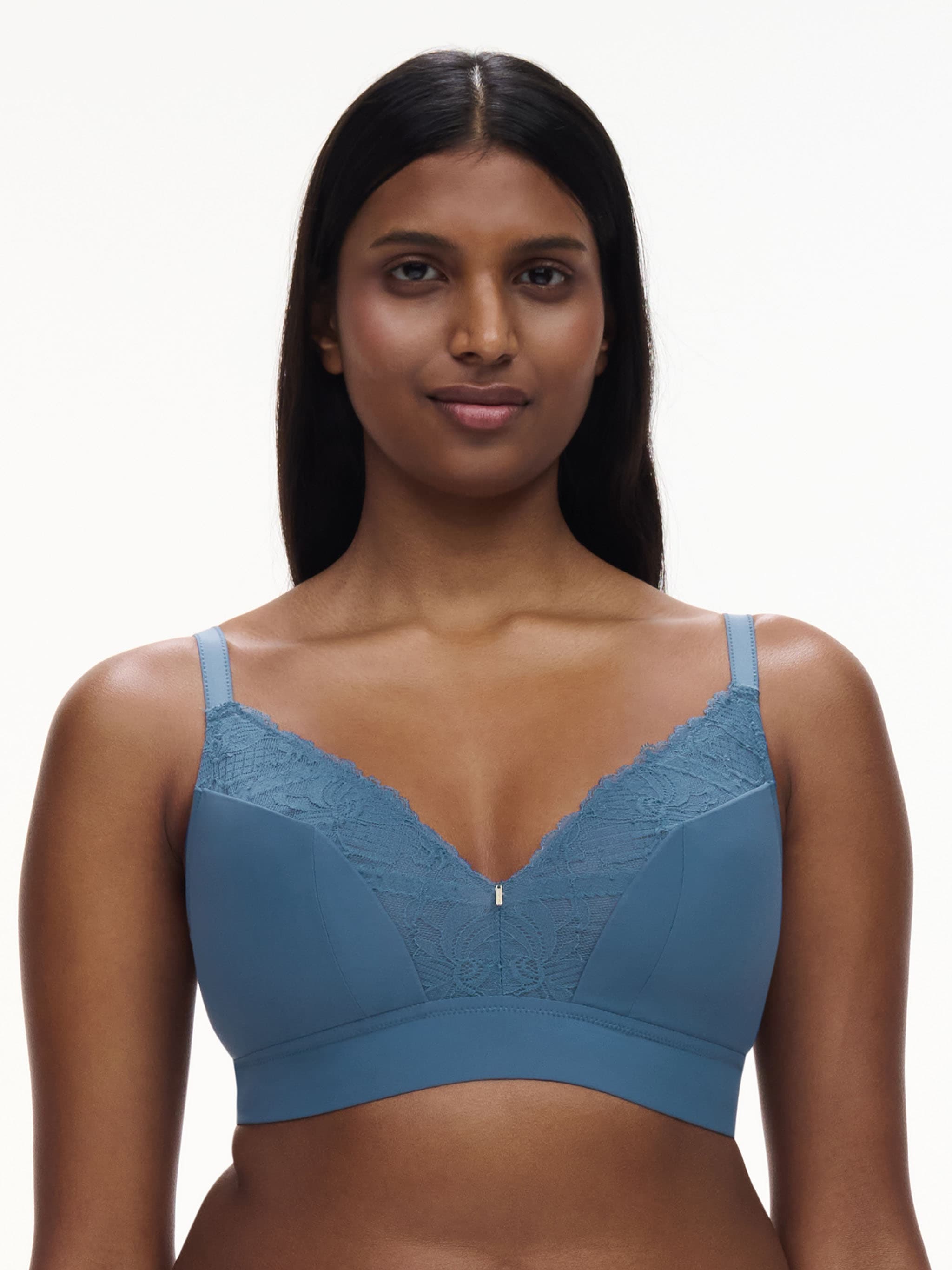 Soutien-gorge sans armature maintien mousse - Bleu jeans