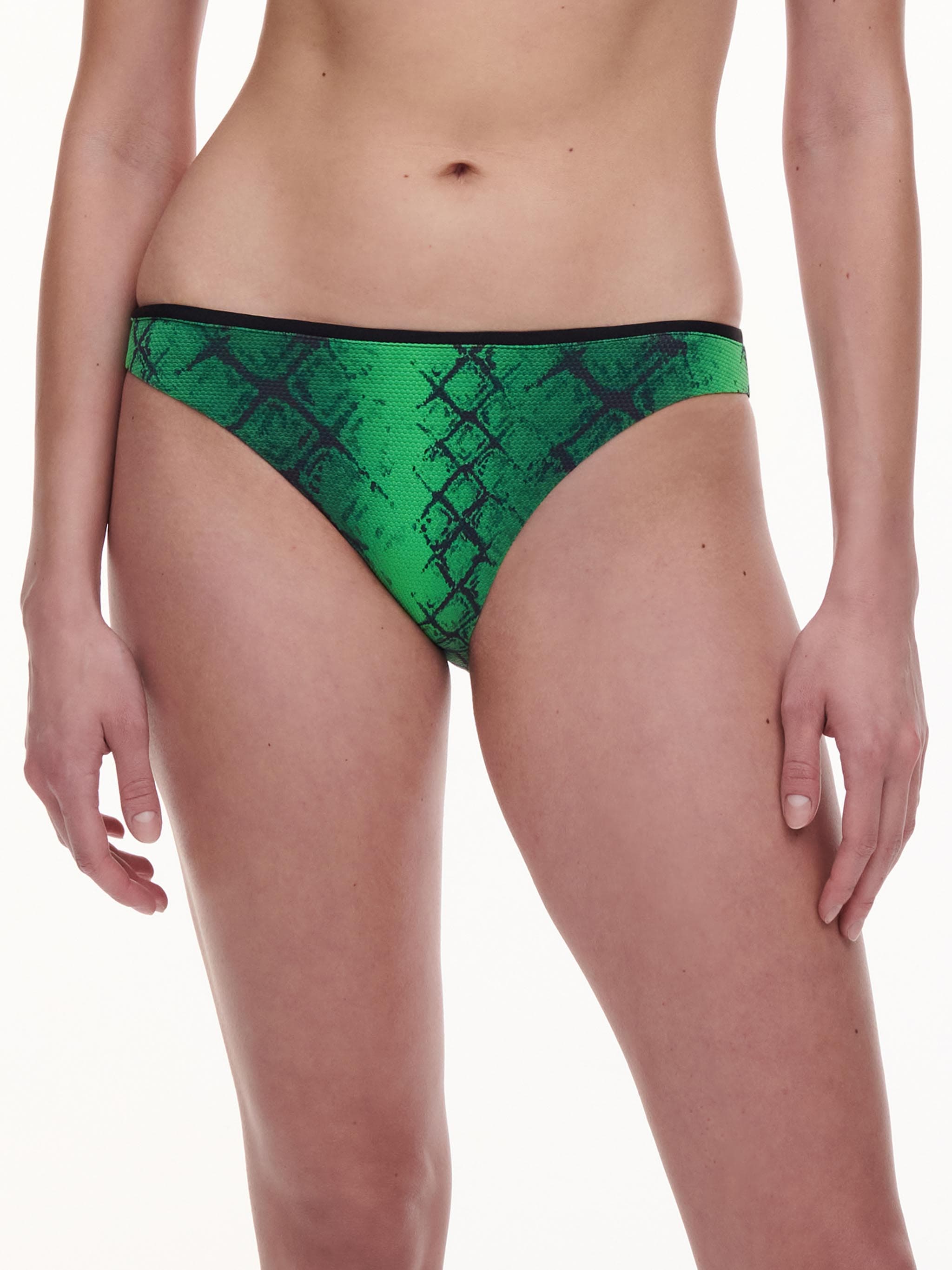 Bas de maillot de bain slip - Python vert