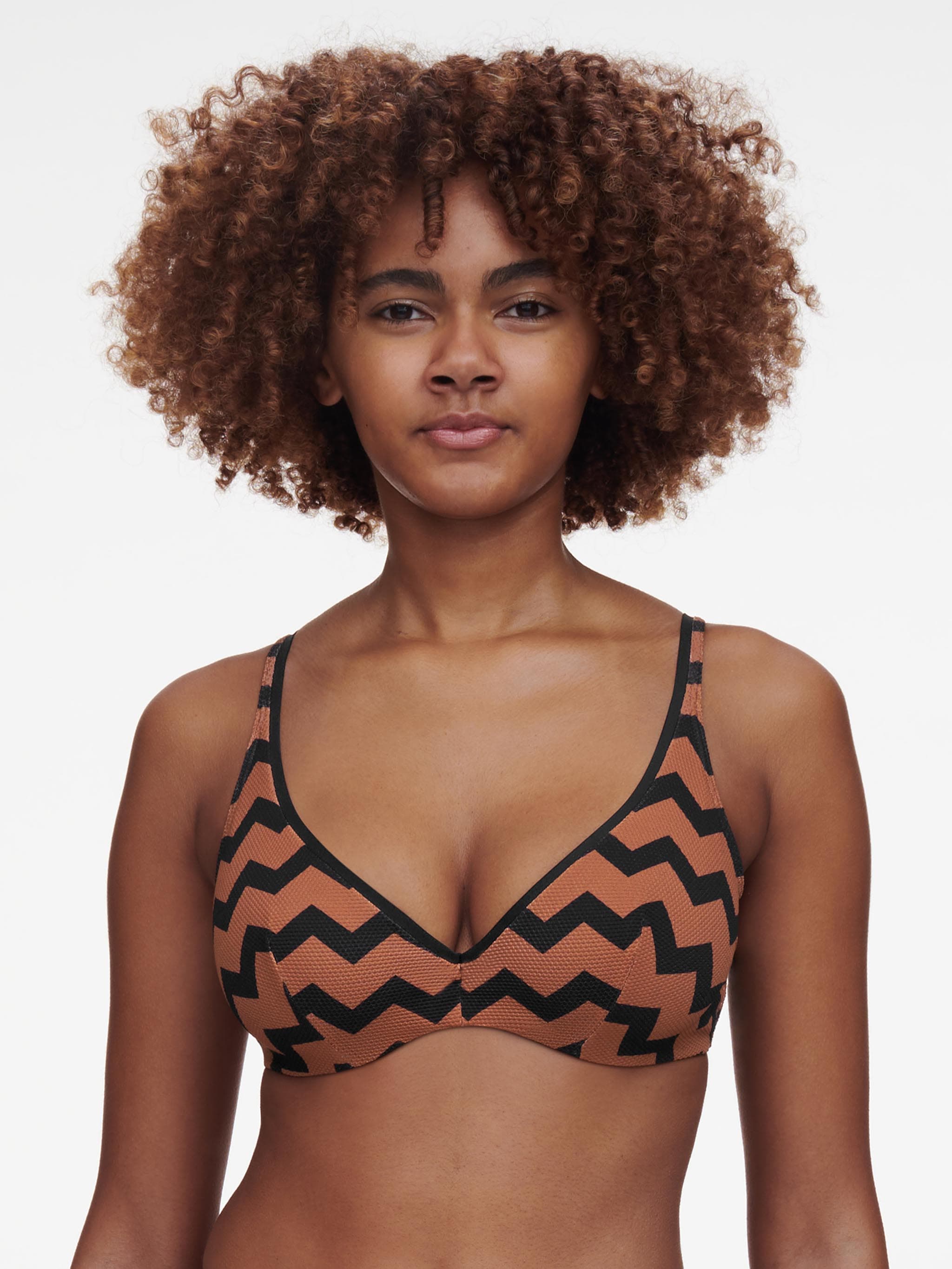 Haut de maillot de bain décolleté plongeant - Terre hypnotique