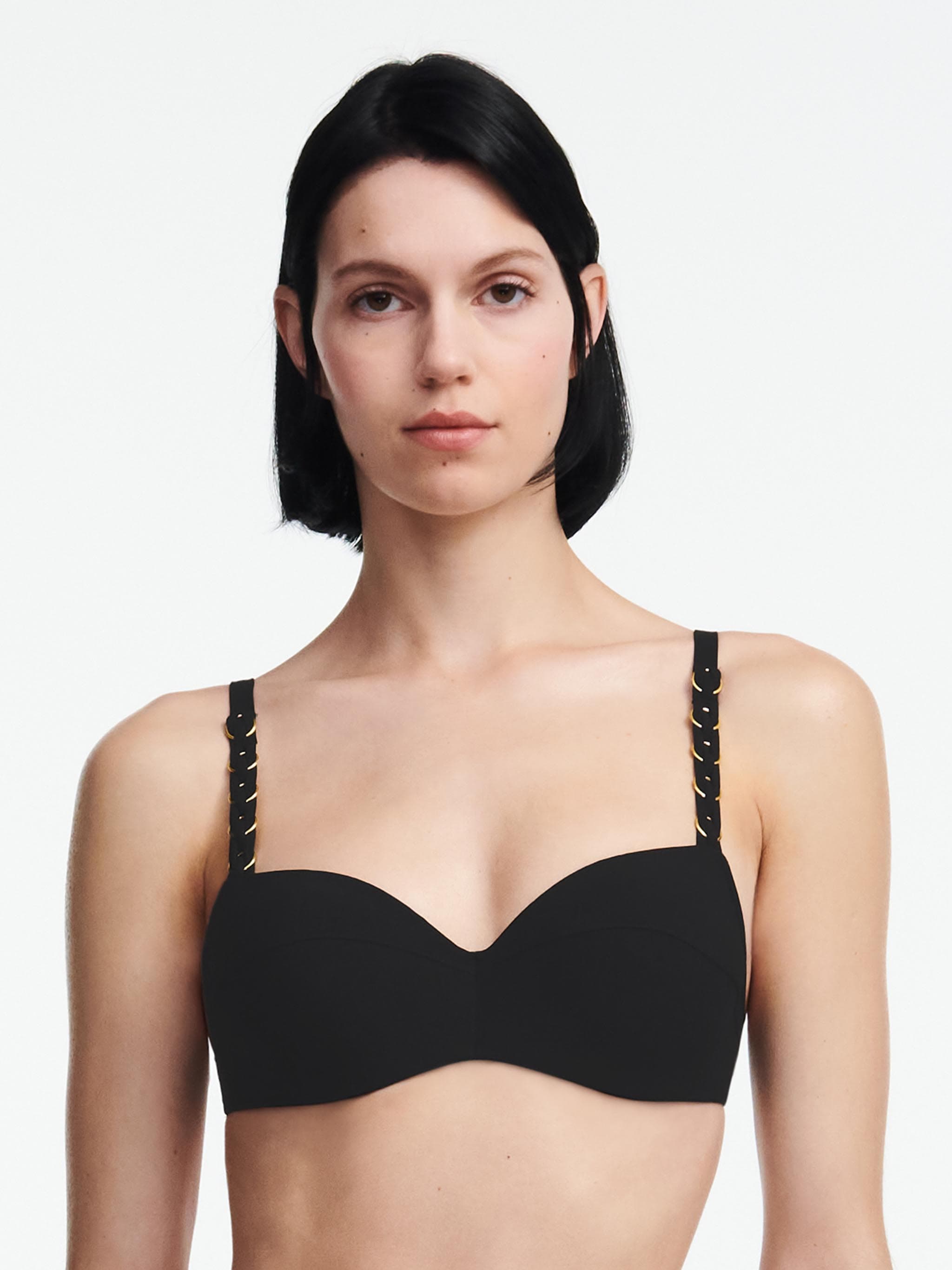 Soutien-gorge corbeille mémoire de forme bretelles multi-positions - Noir