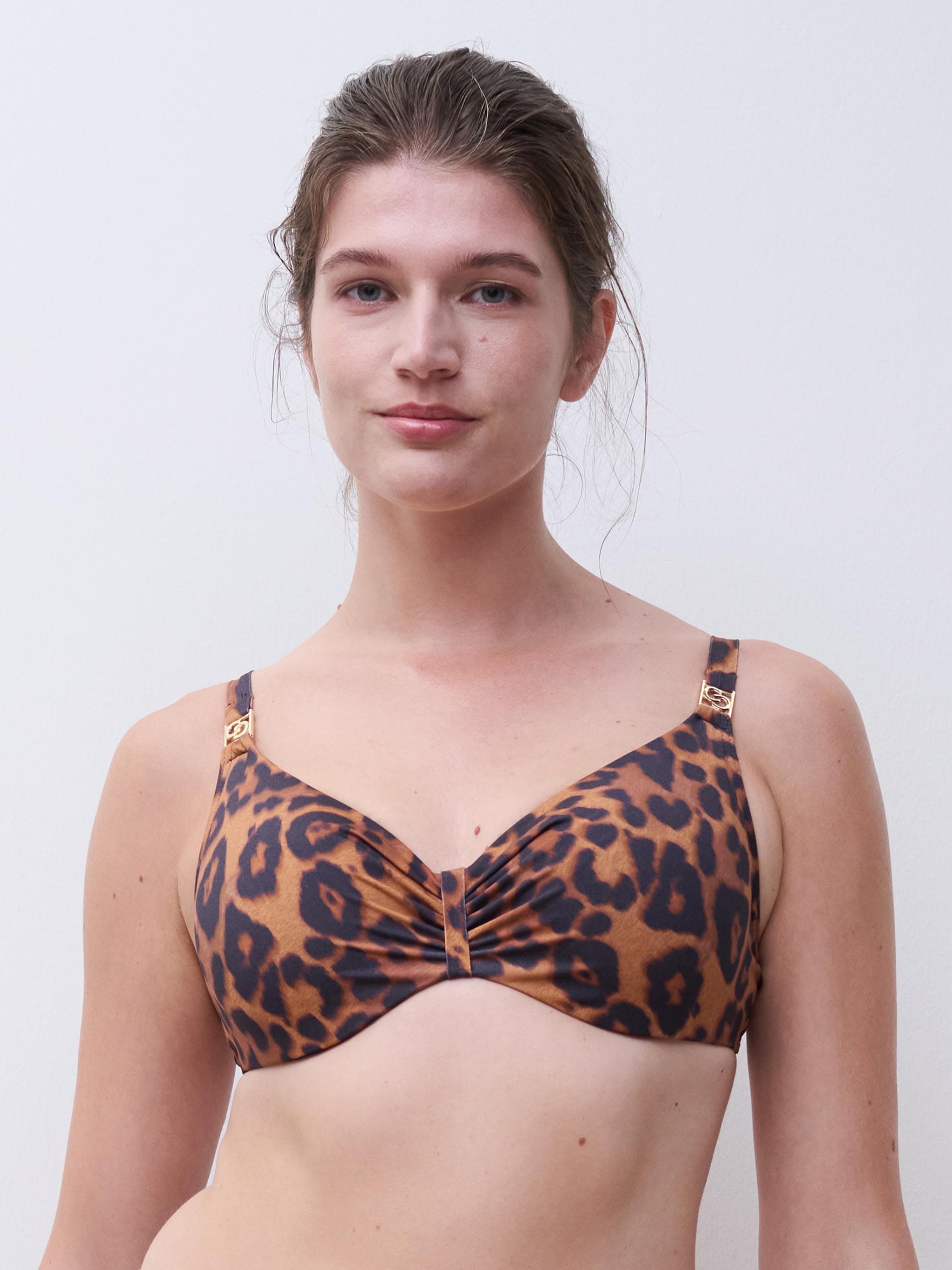 Haut de maillot de bain armatures emboîtant - Léopard sauvage