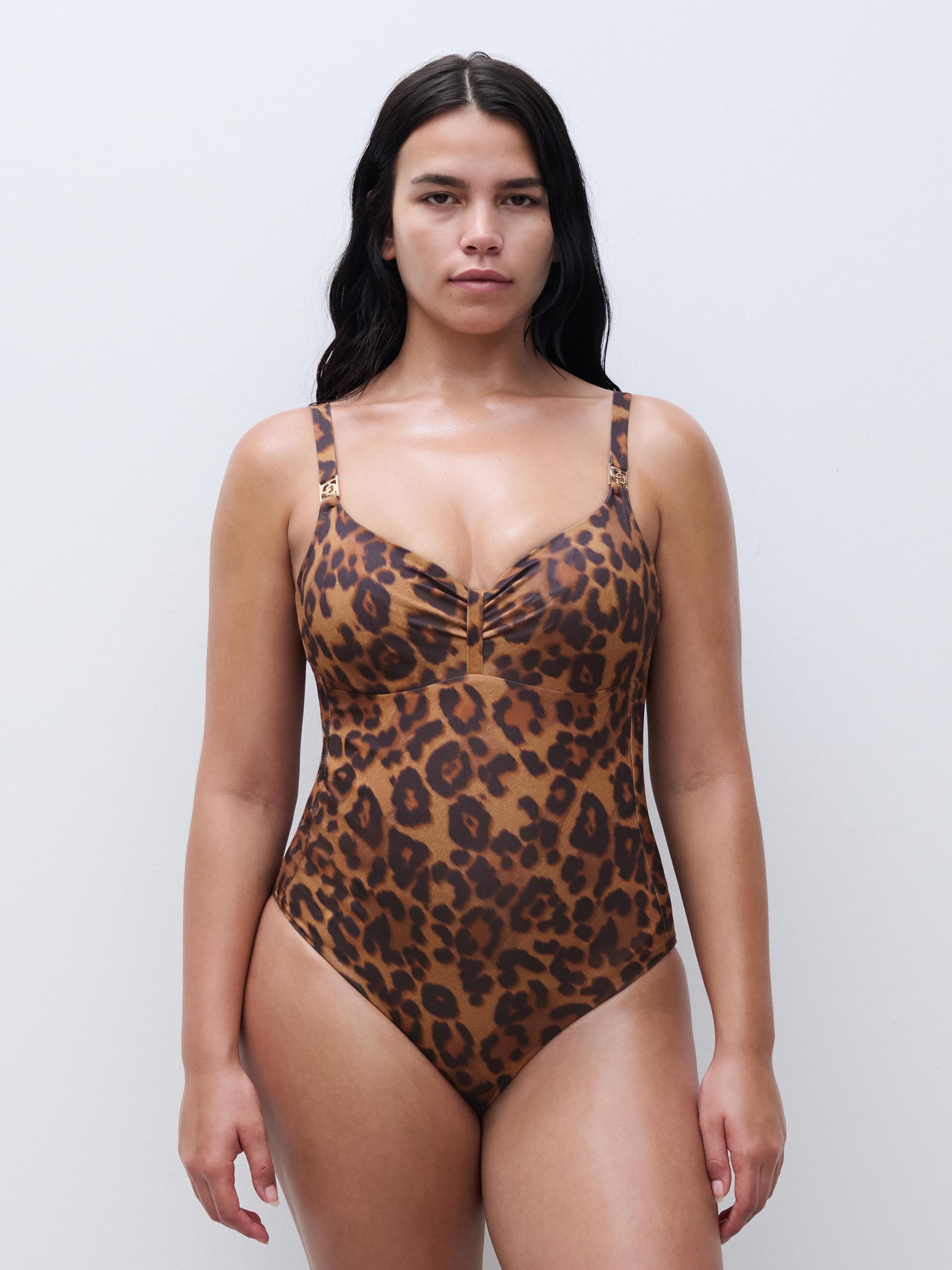 Maillot de bain 1 pièce emboîtant - Léopard sauvage