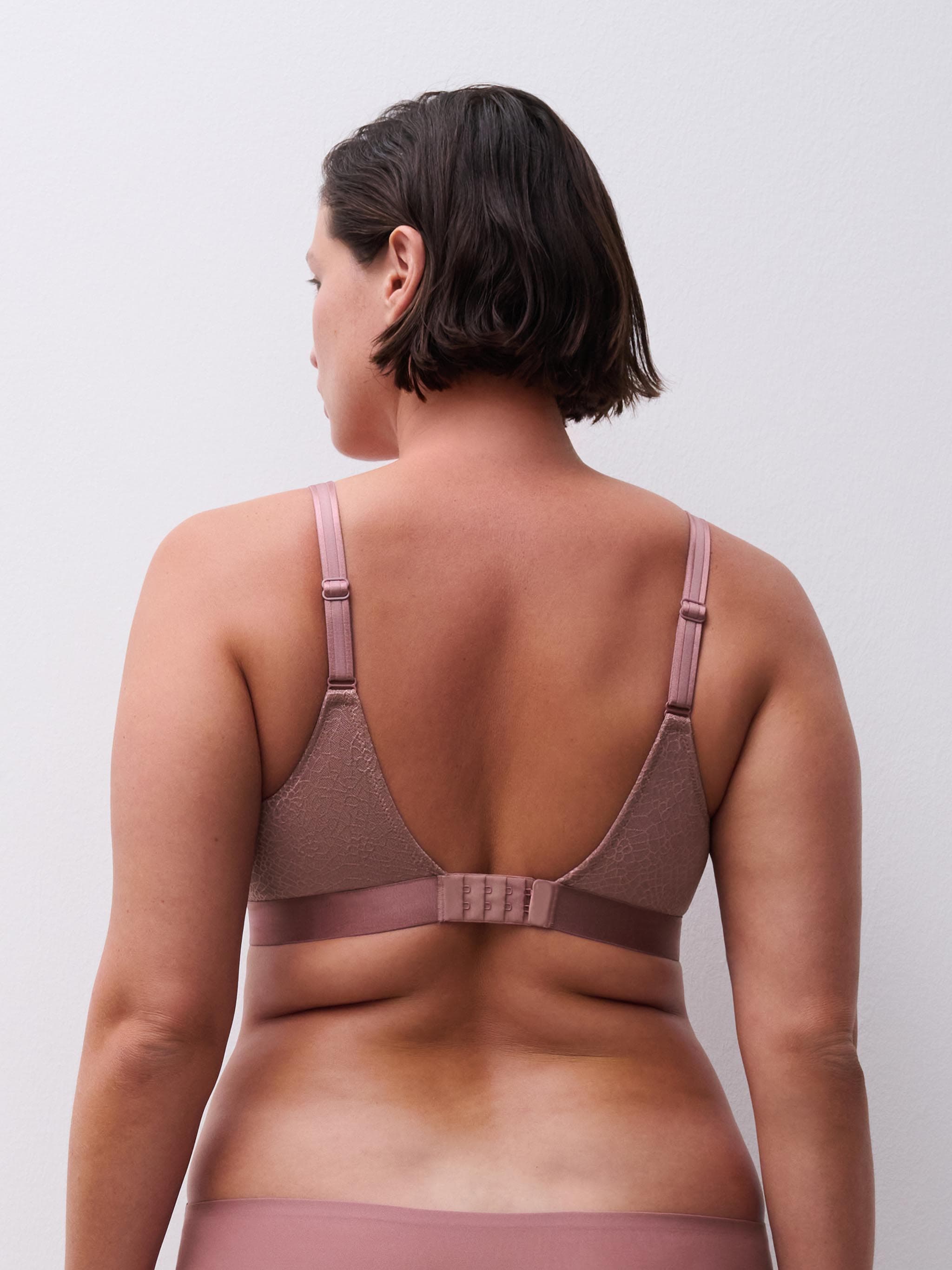 Soutien-gorge sans armature maintien - Rose des bois