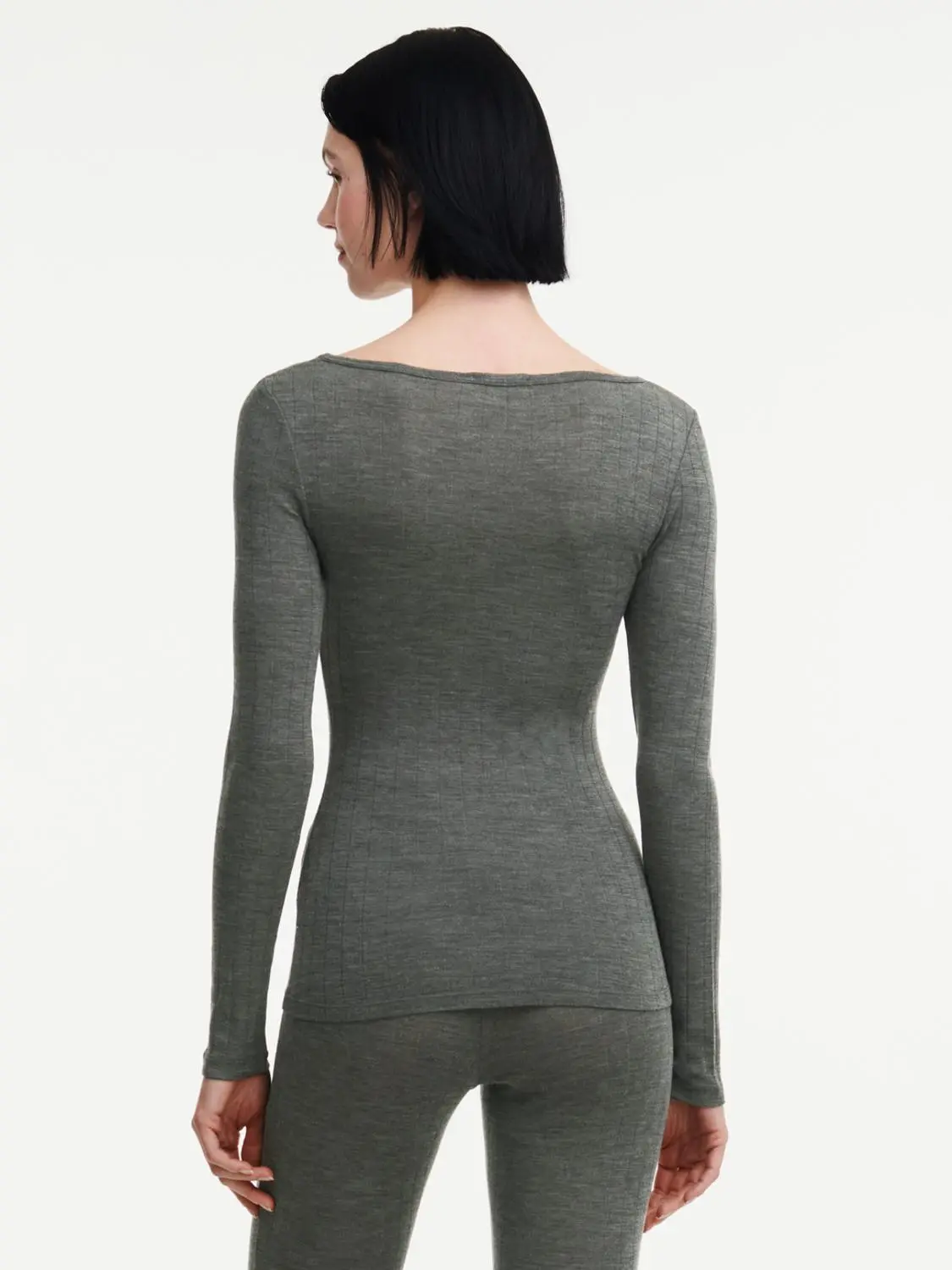 T-shirt manches longues - Gris ardoise