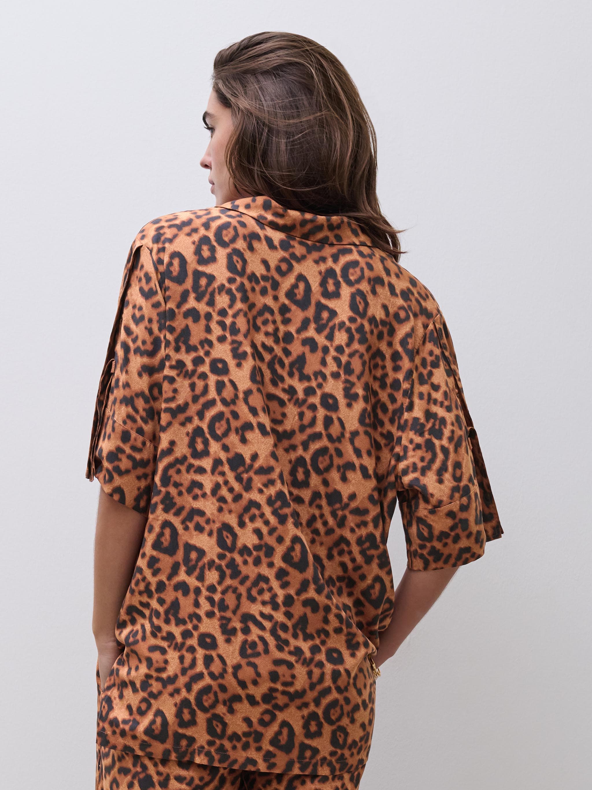 Chemise manches courtes - Léopard sauvage