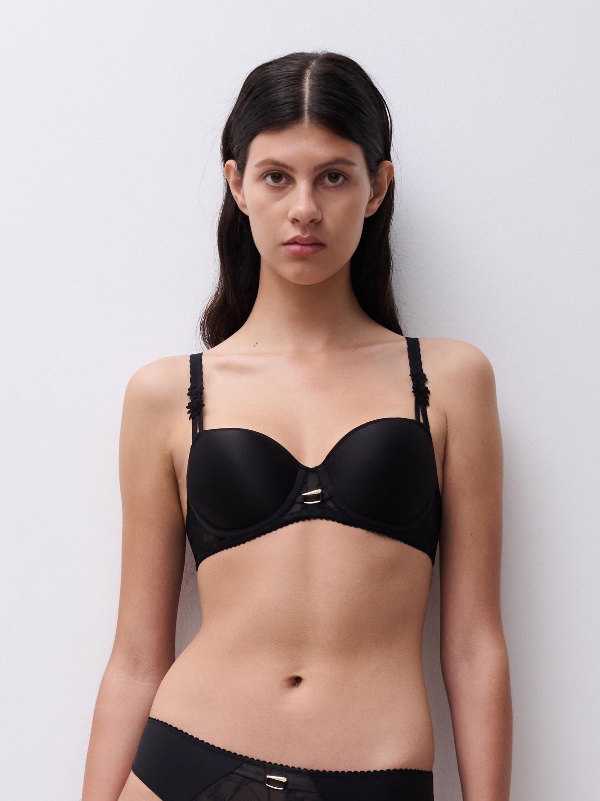Soutien-gorge corbeille mémoire de forme - Noir