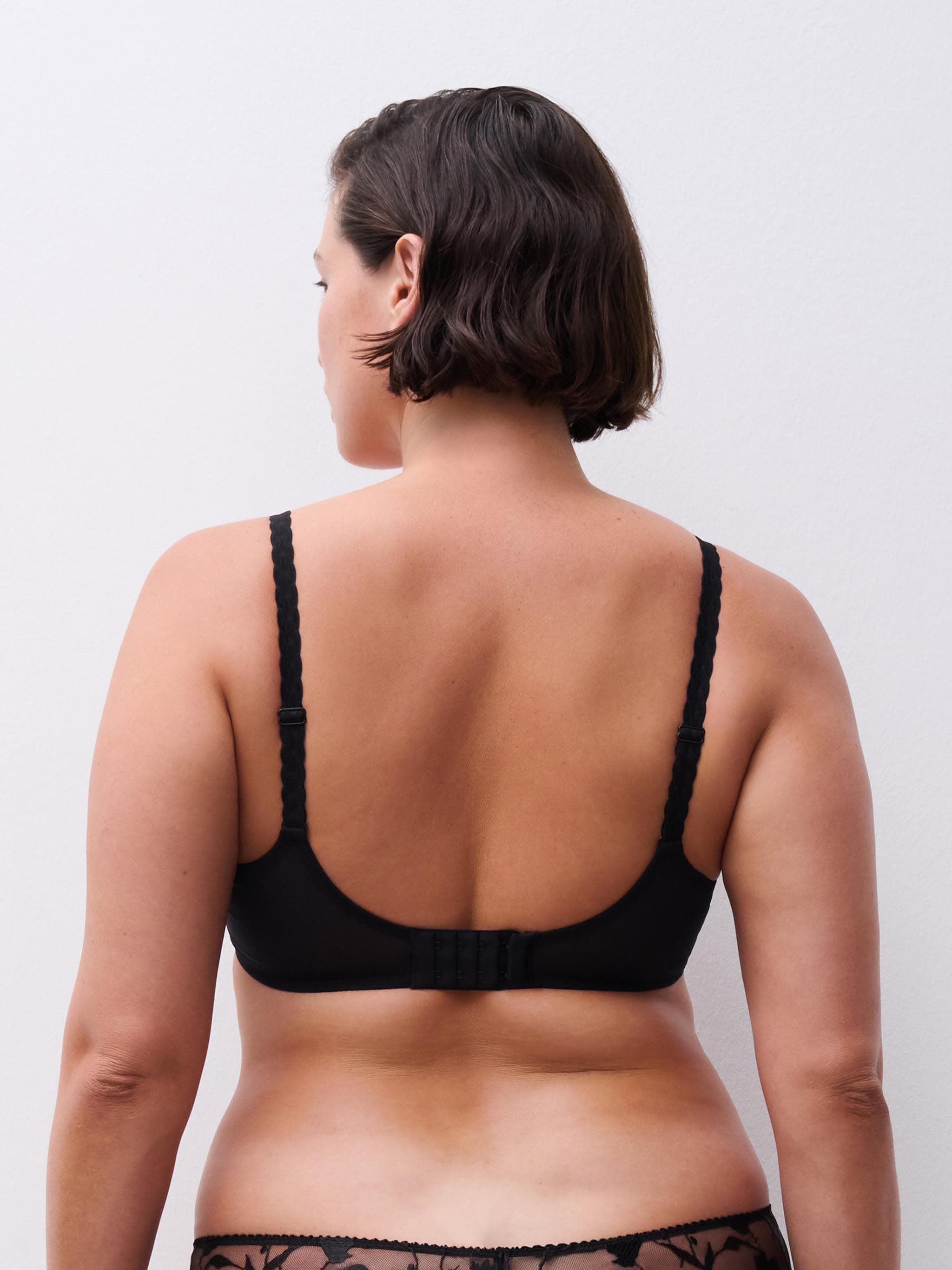 Soutien-gorge spacer plongeant - Noir