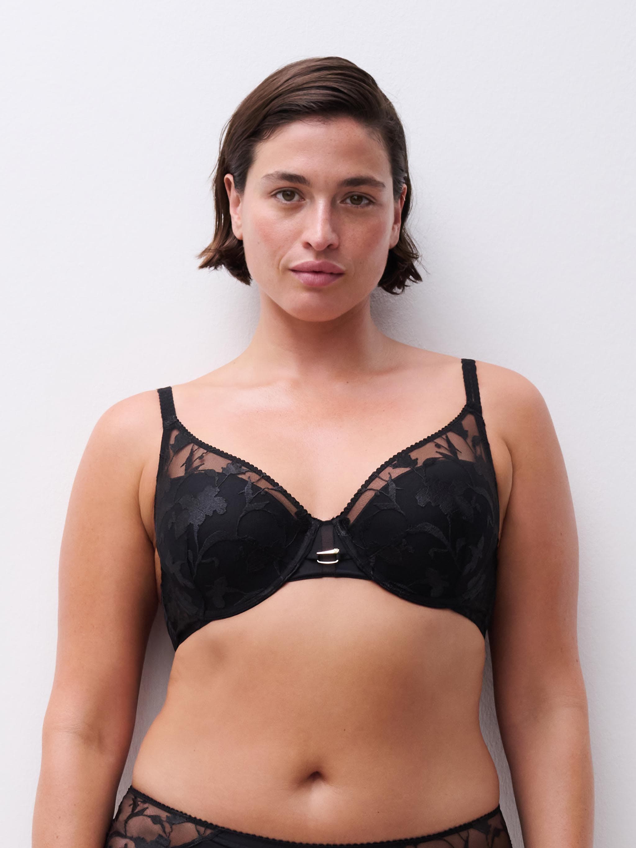 Soutien-gorge spacer plongeant - Noir