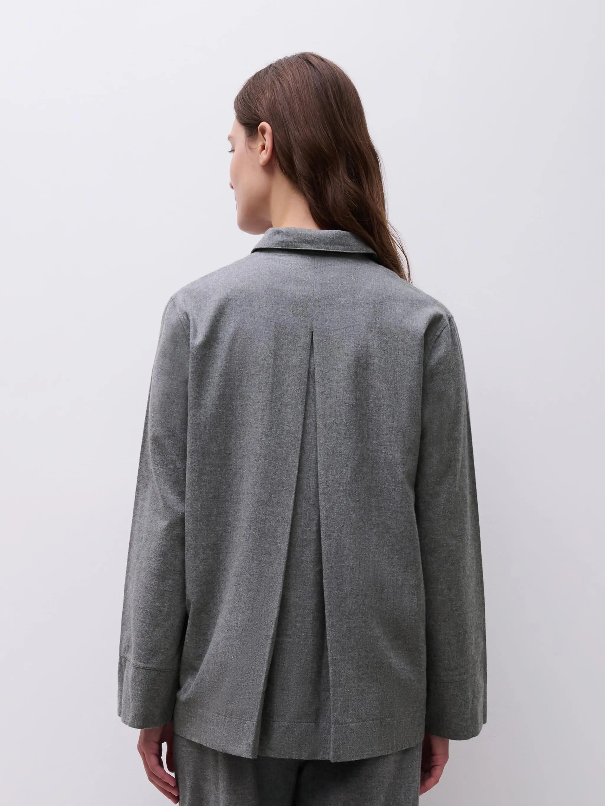 Chemise manches longues - Anthracite Chiné