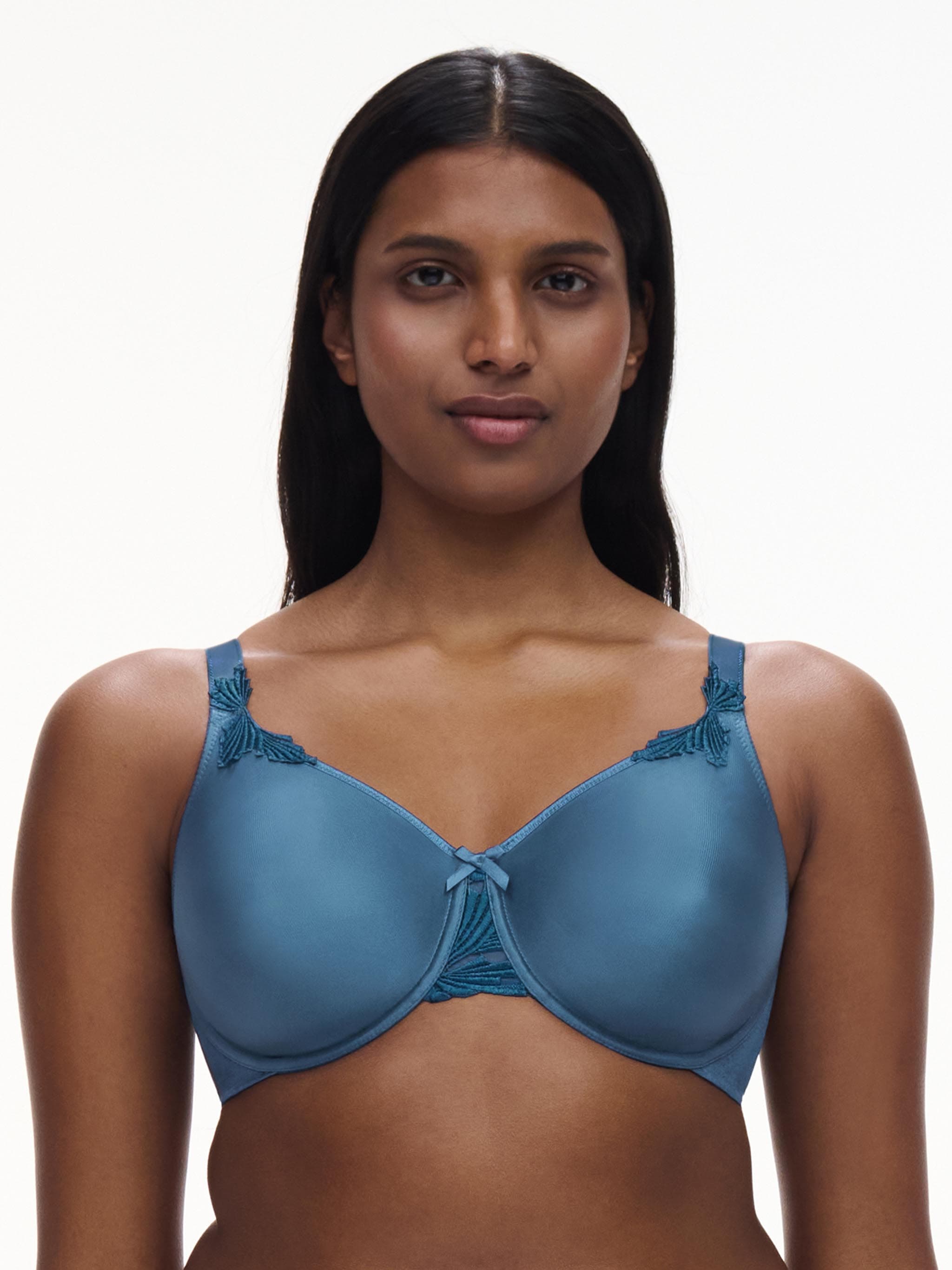 Soutien-gorge moulé emboîtant - Bleu jeans