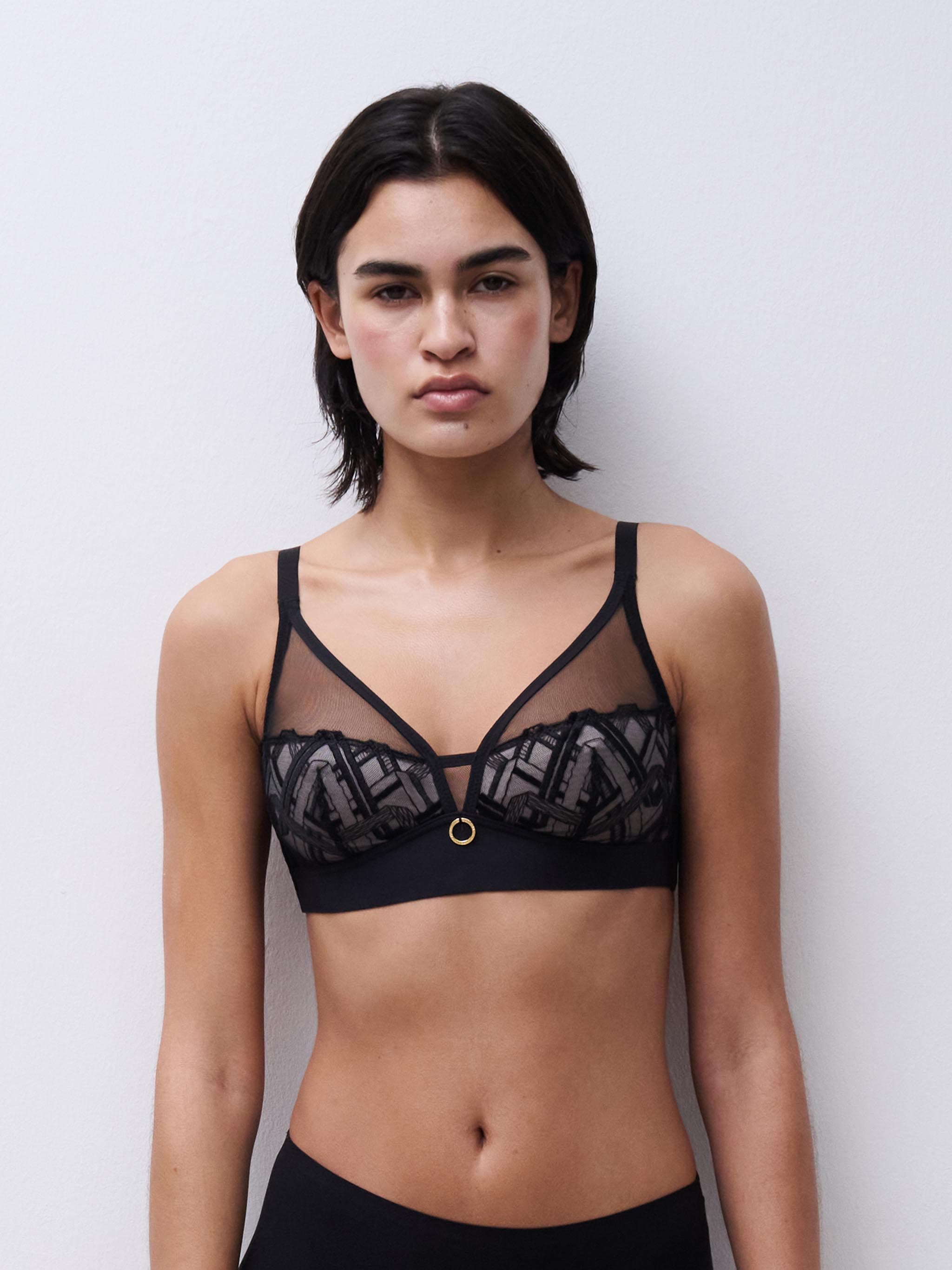 Soutien-gorge sans armature maintien - Noir