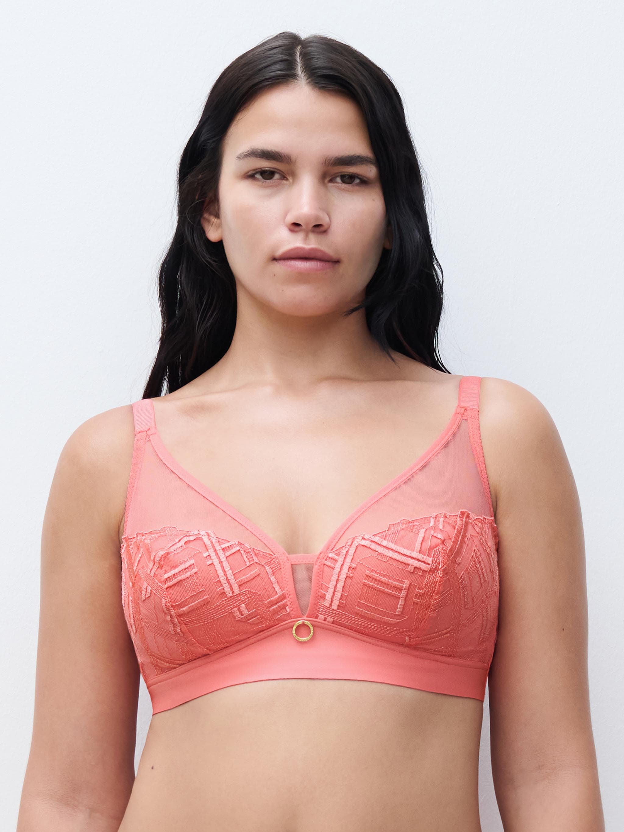 Soutien-gorge sans armature maintien - Corail