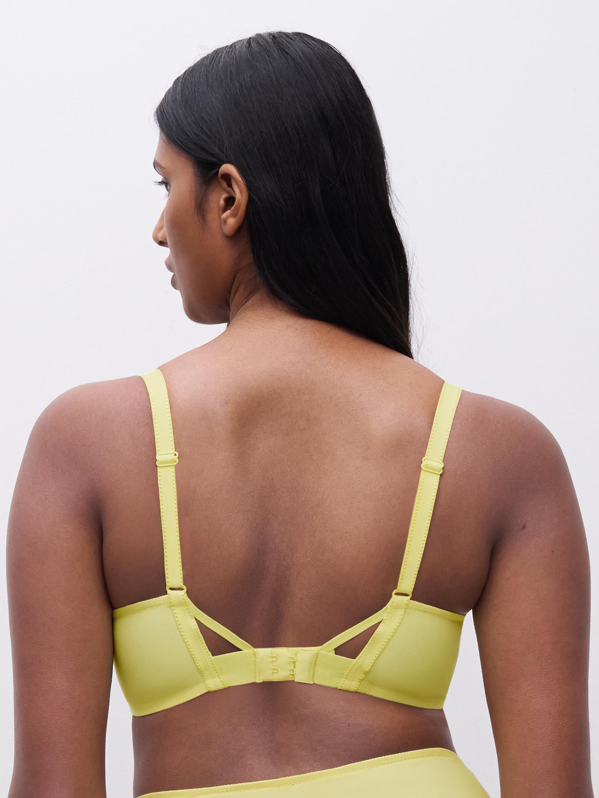 Soutien-gorge coques plongeant - Jaune citrus