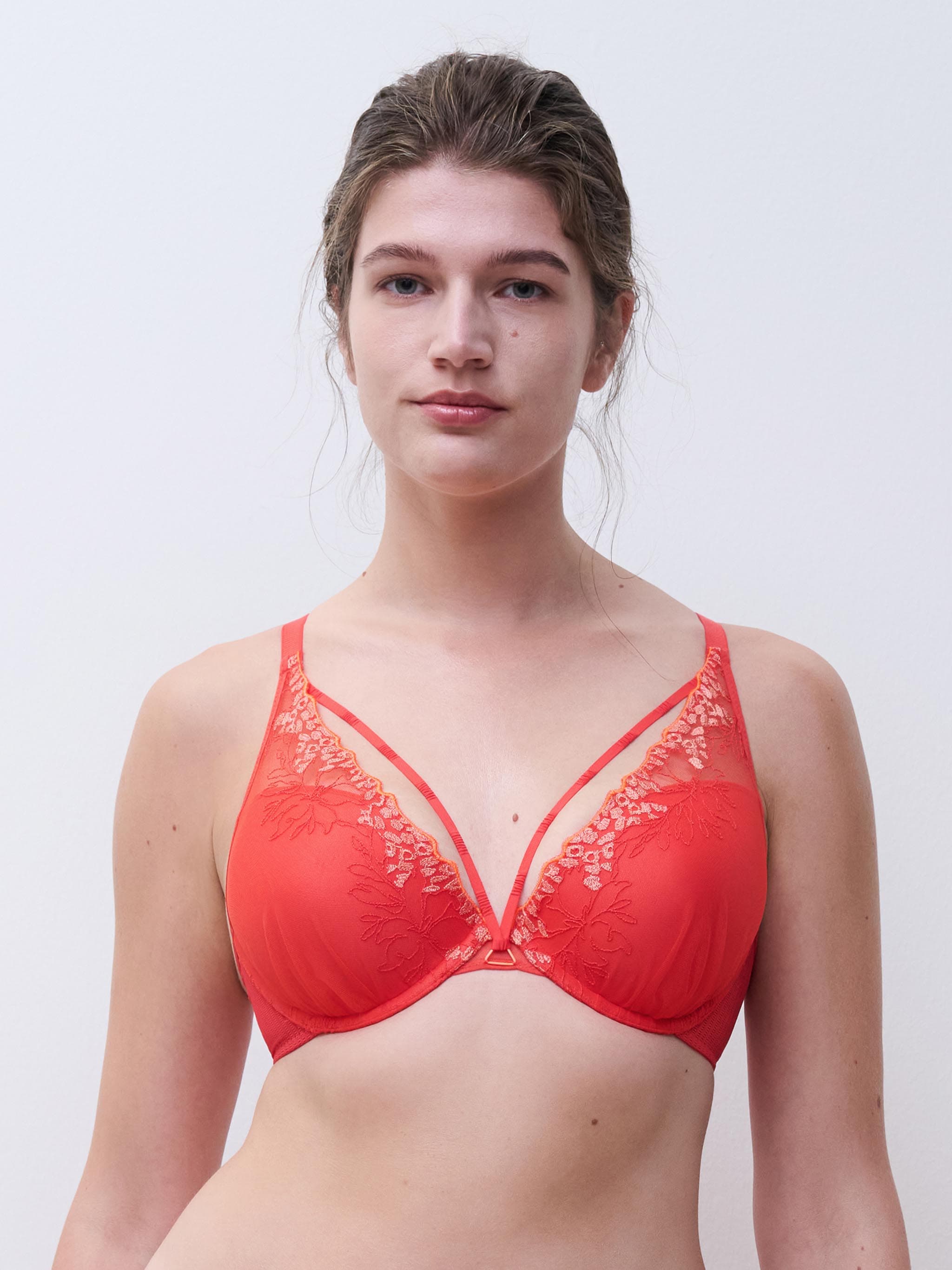 Soutien-gorge coques push-up - Rouge cocktail