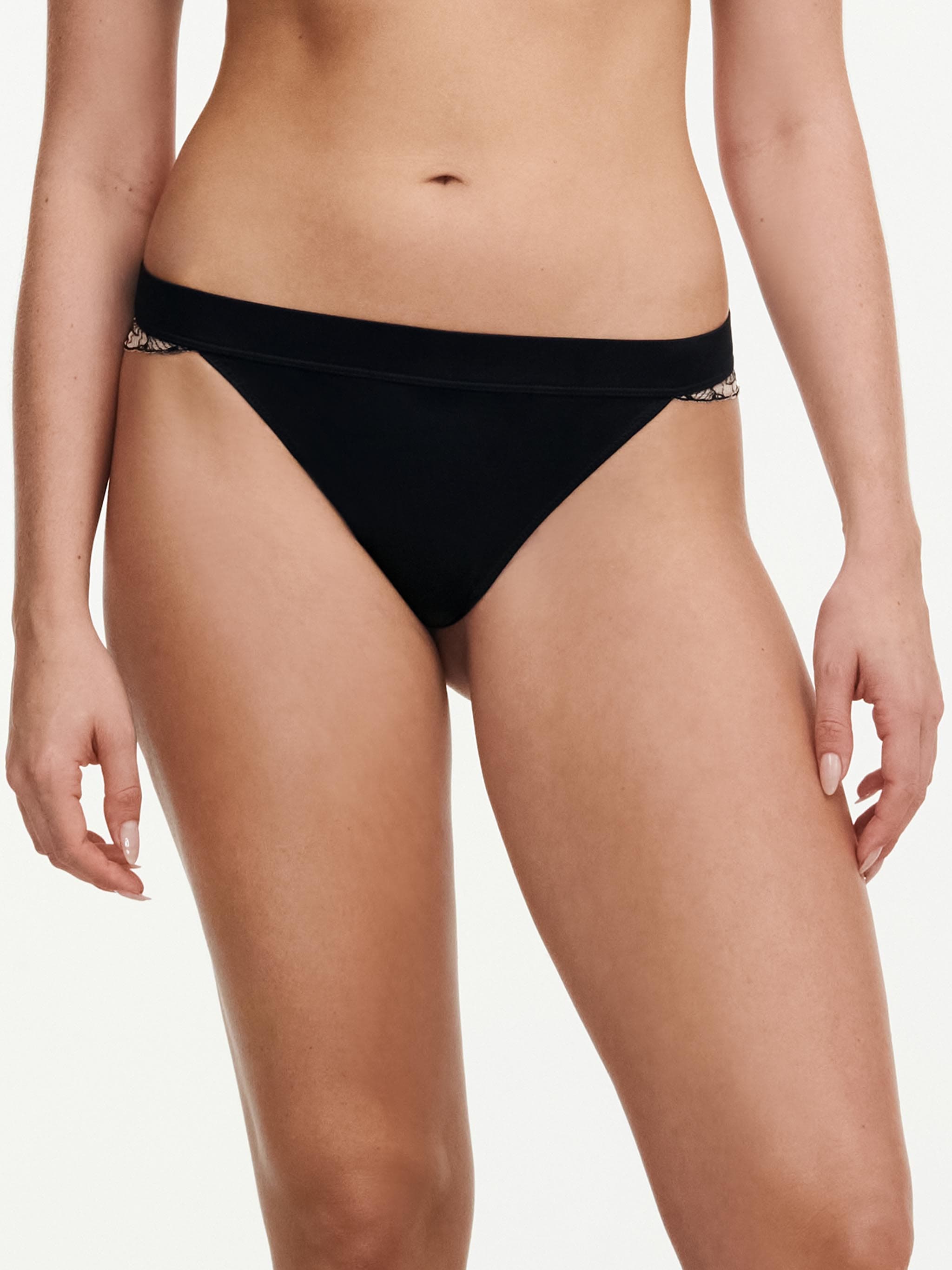 Tanga - Noir / Beige doré