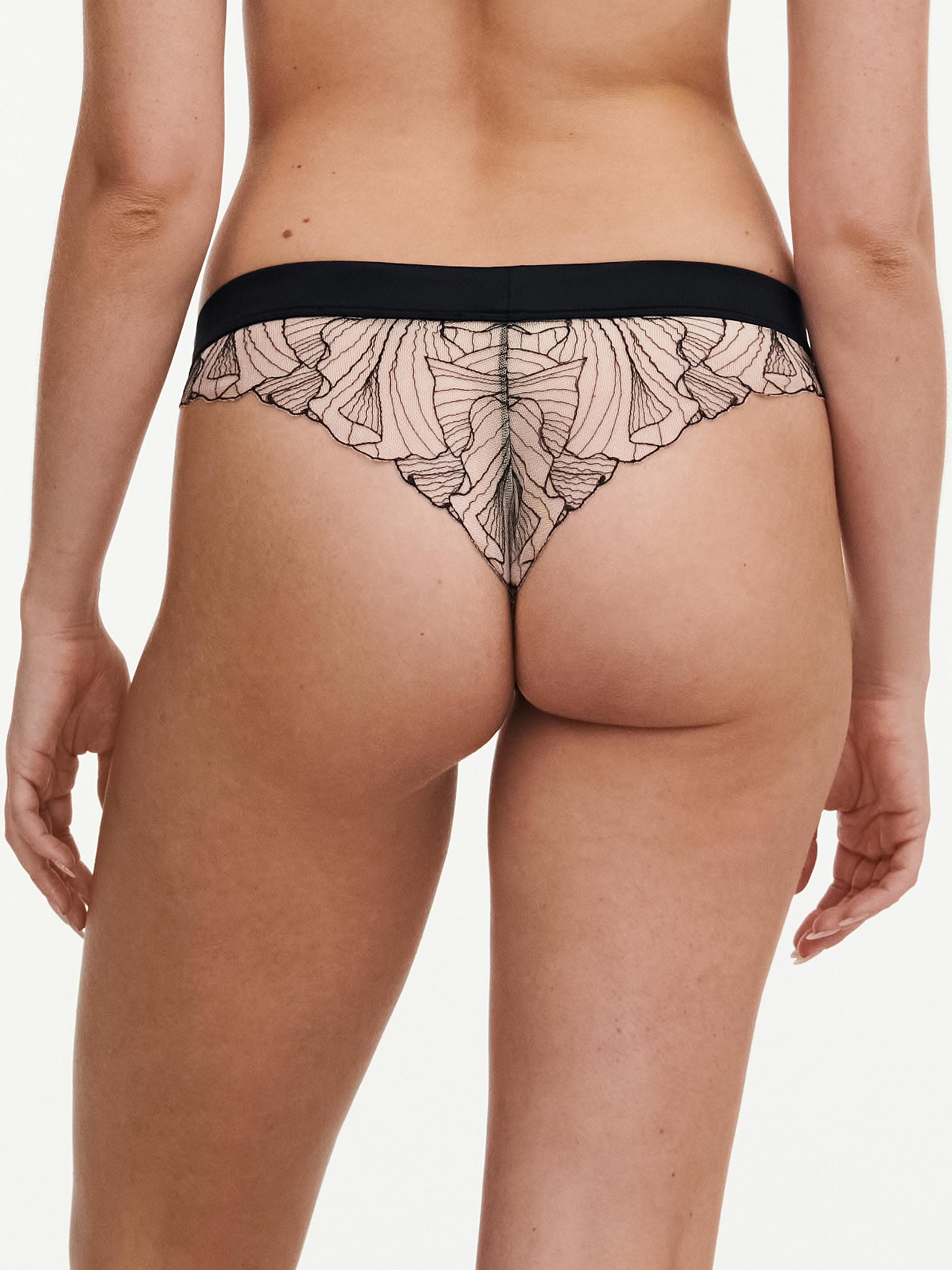 Tanga - Noir / Beige doré