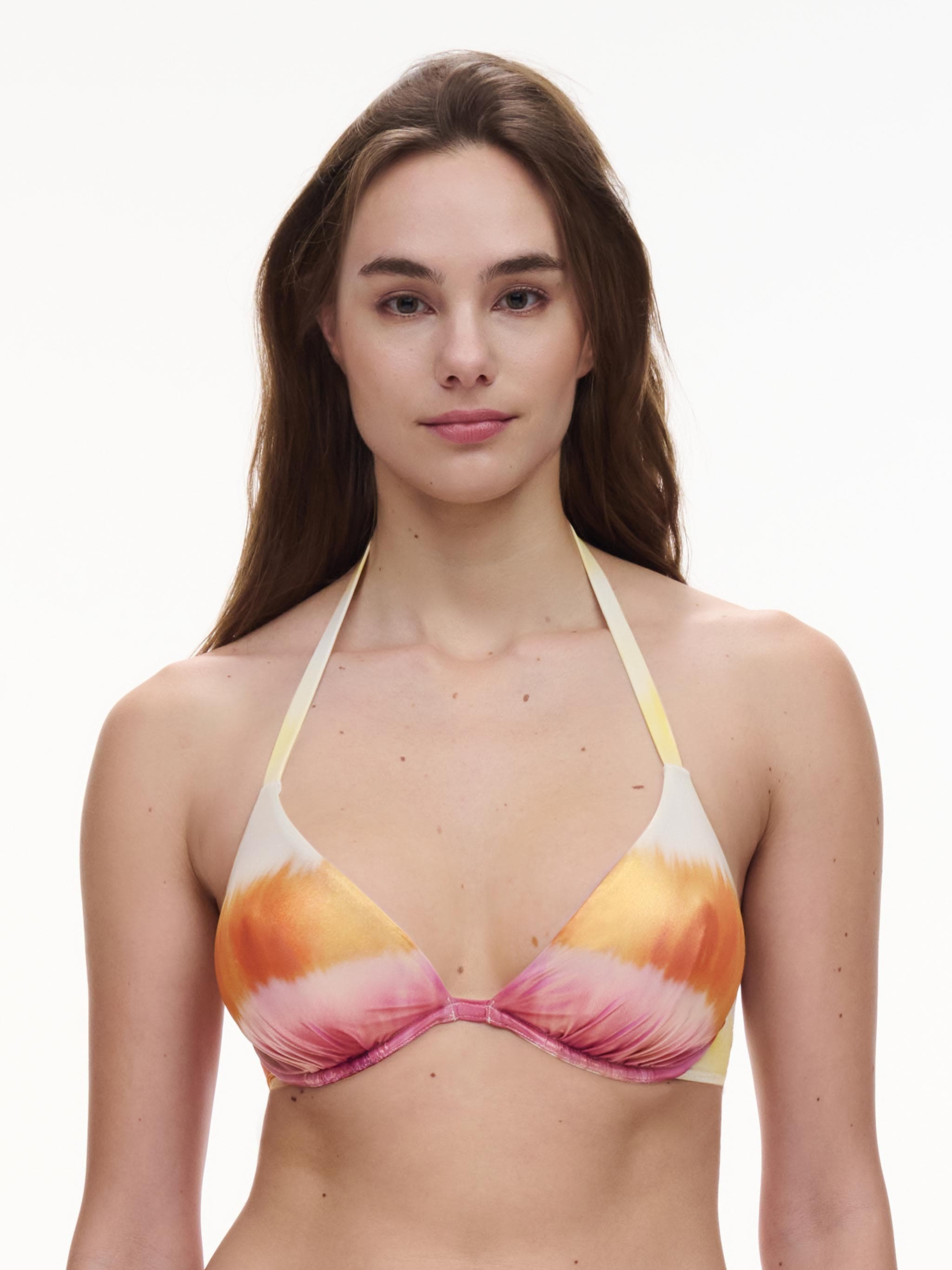 Haut de maillot de bain décolleté plongeant - Crème glacée