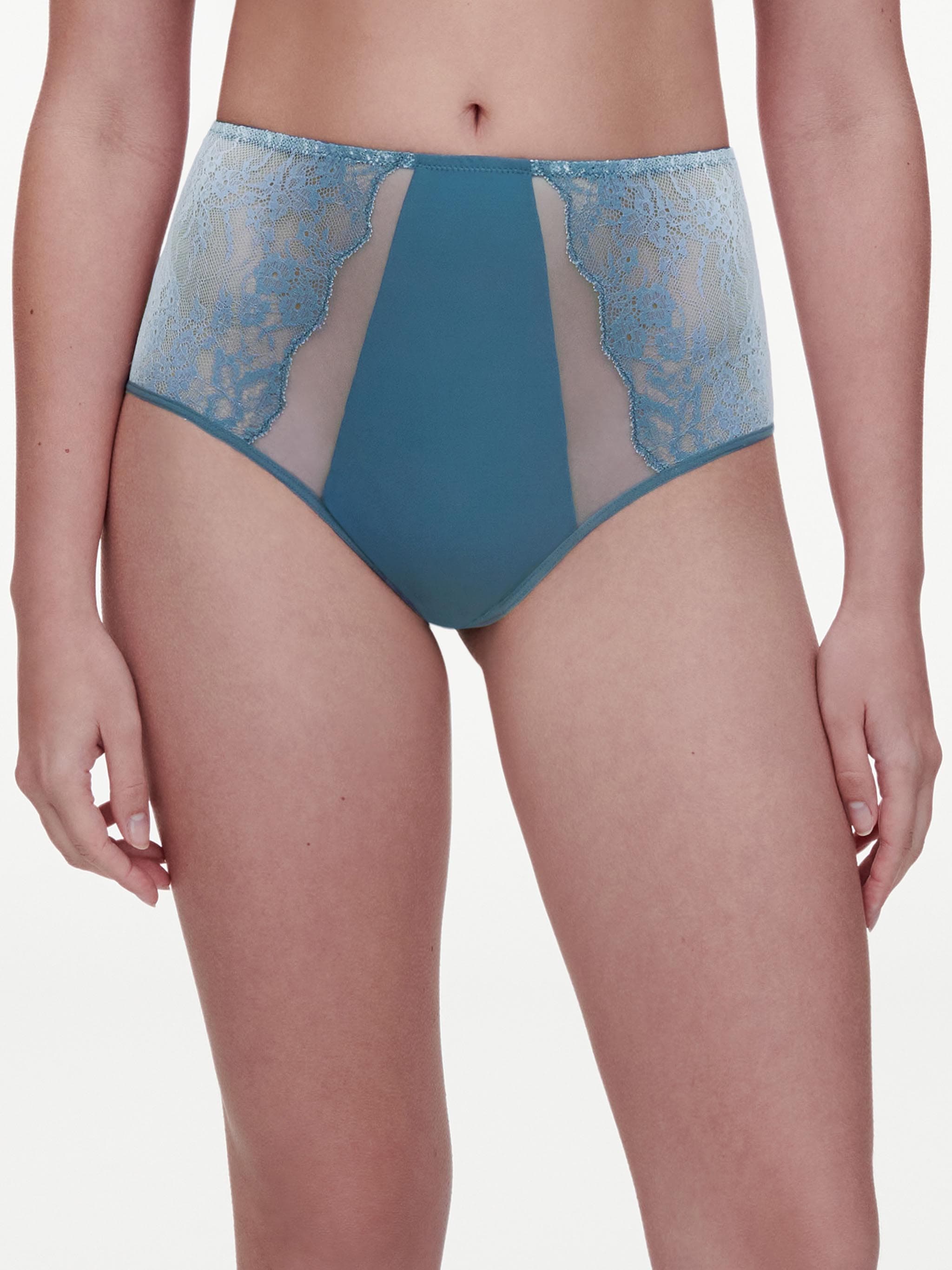 Culotte taille haute - Bleu pétrole dégradé