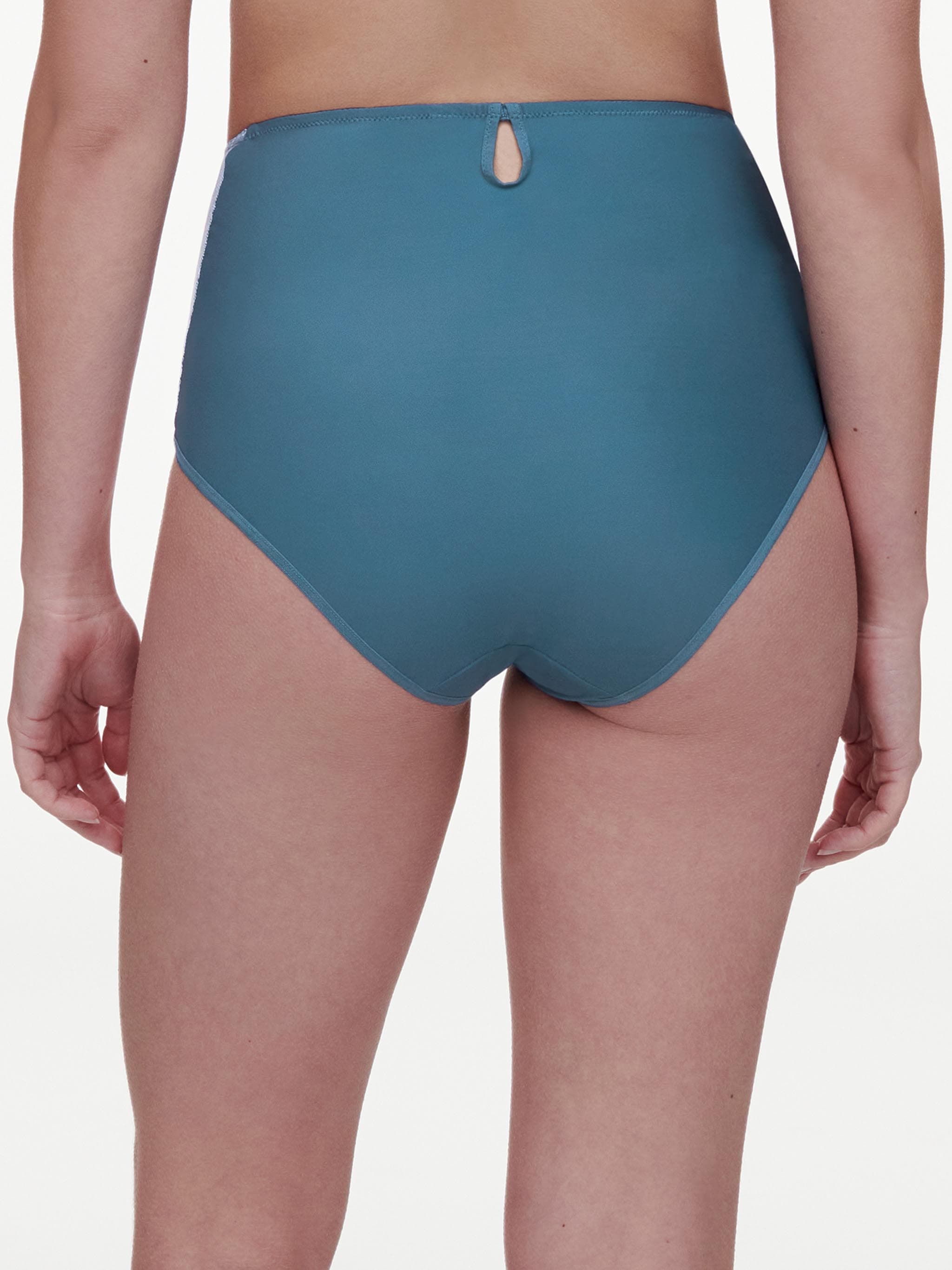 Culotte taille haute - Bleu pétrole dégradé
