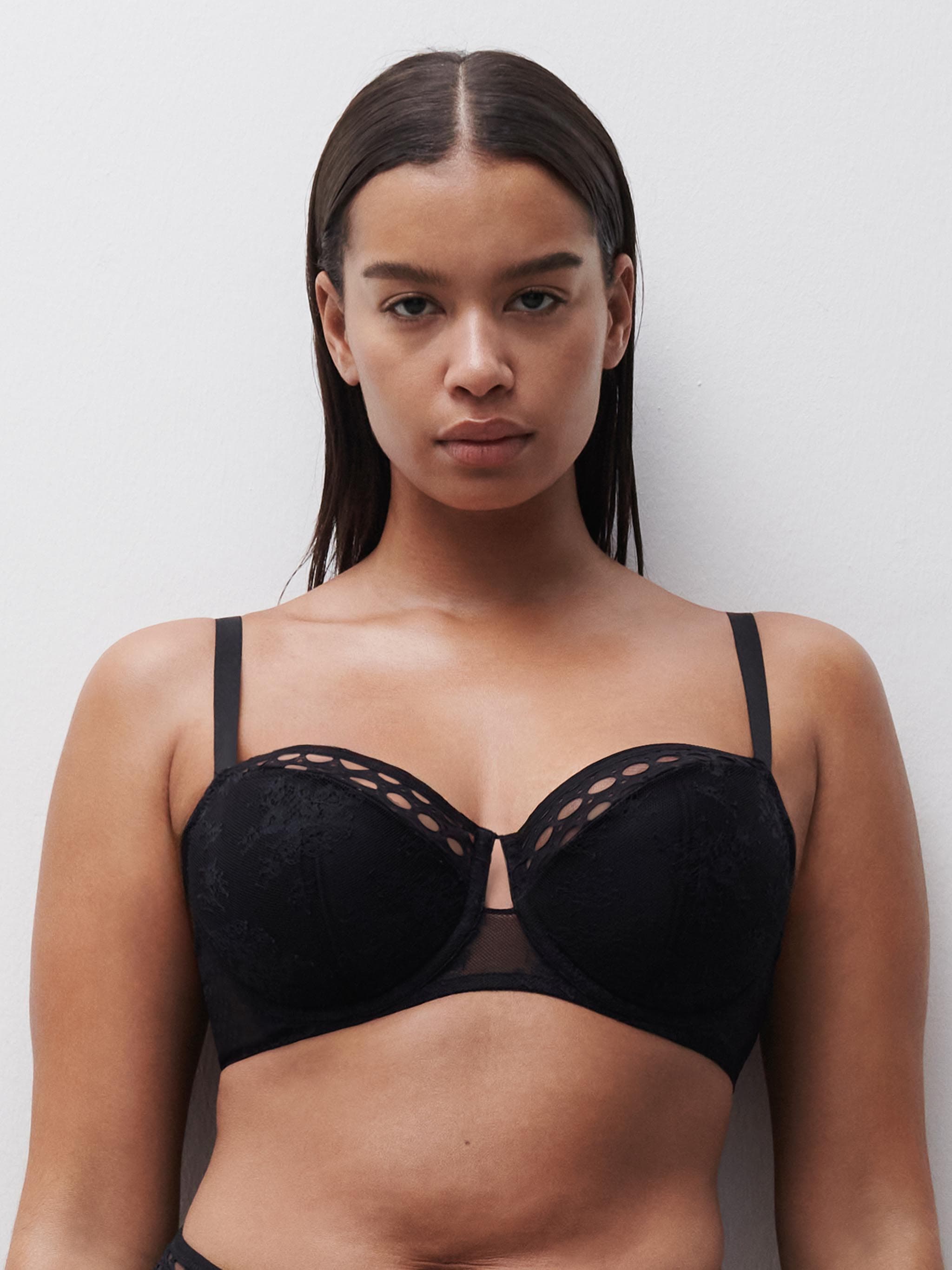 Soutien-gorge corbeille - Noir