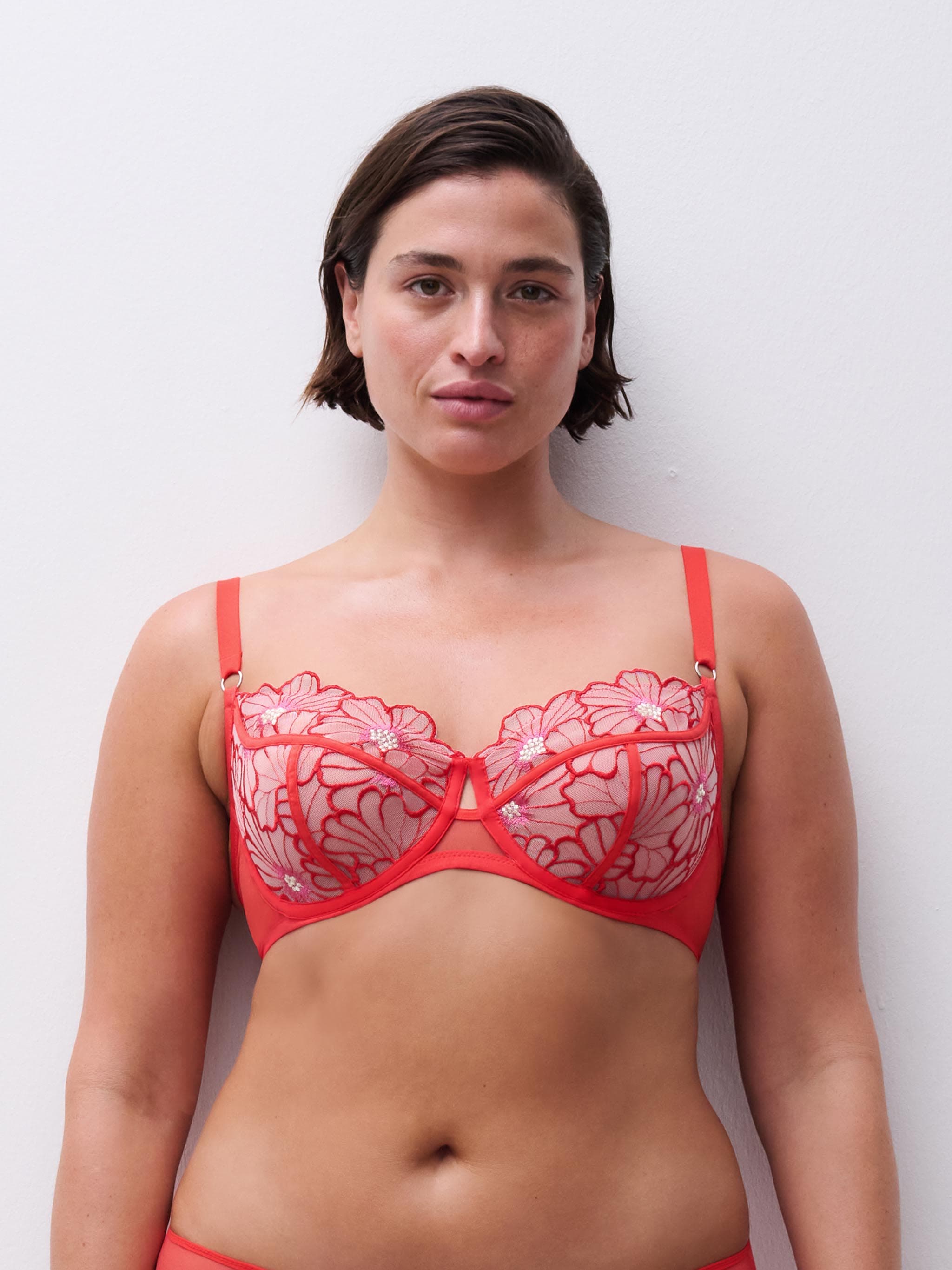 Soutien-gorge corbeille - Fleur flamboyante