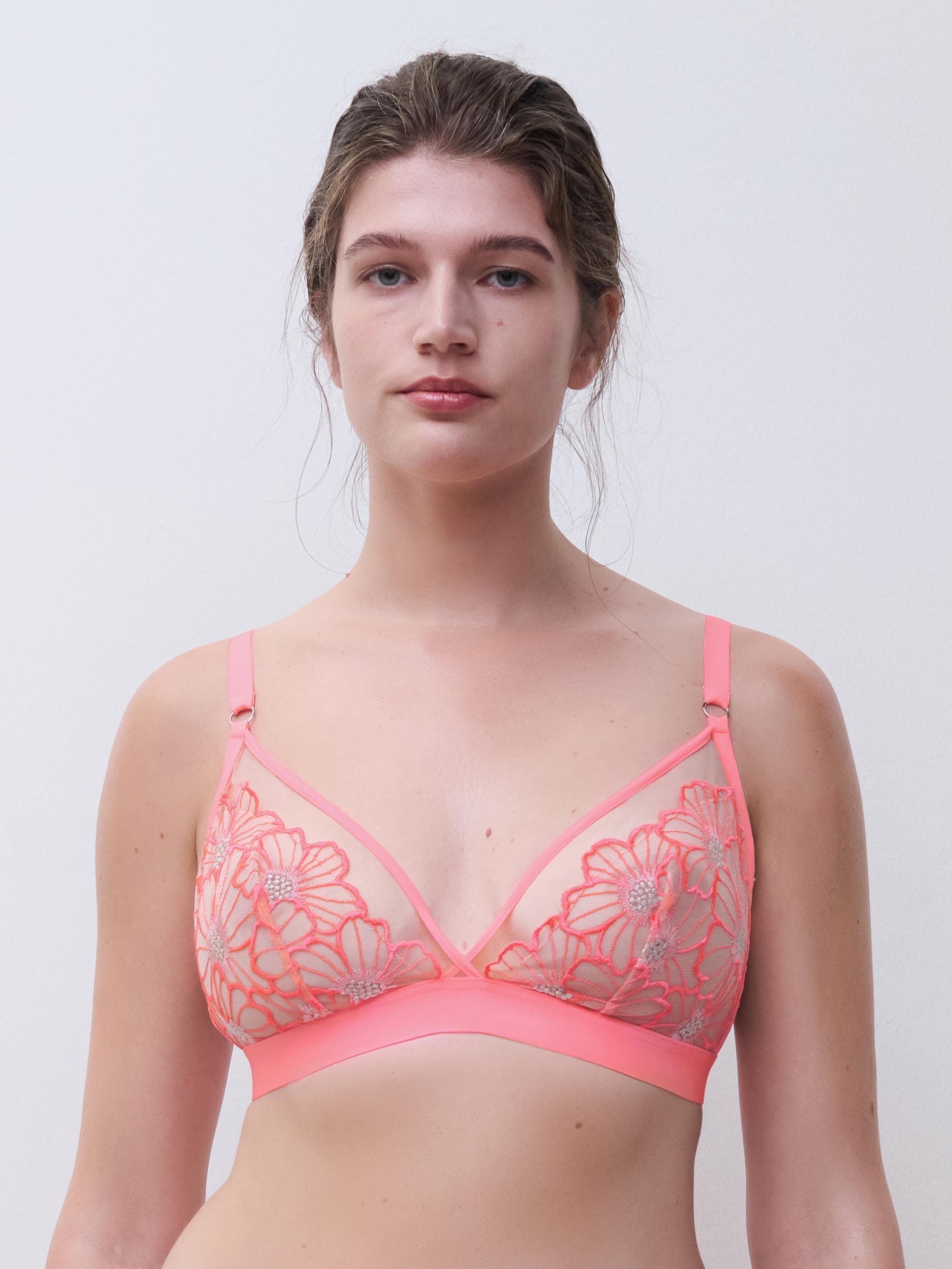Soutien-gorge sans armature triangle - Rose Miami