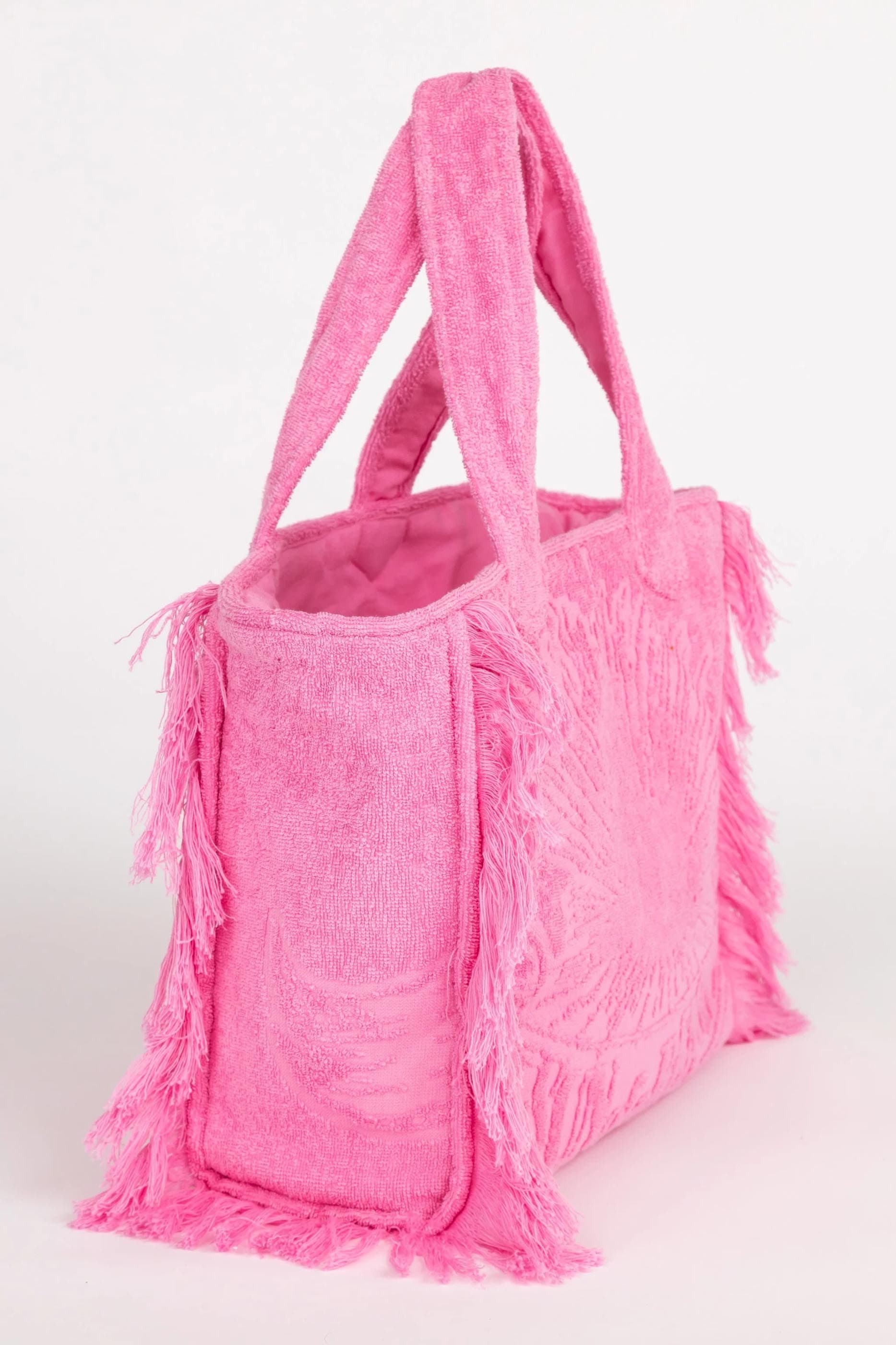 Mini sac fourre-tout en tissu éponge