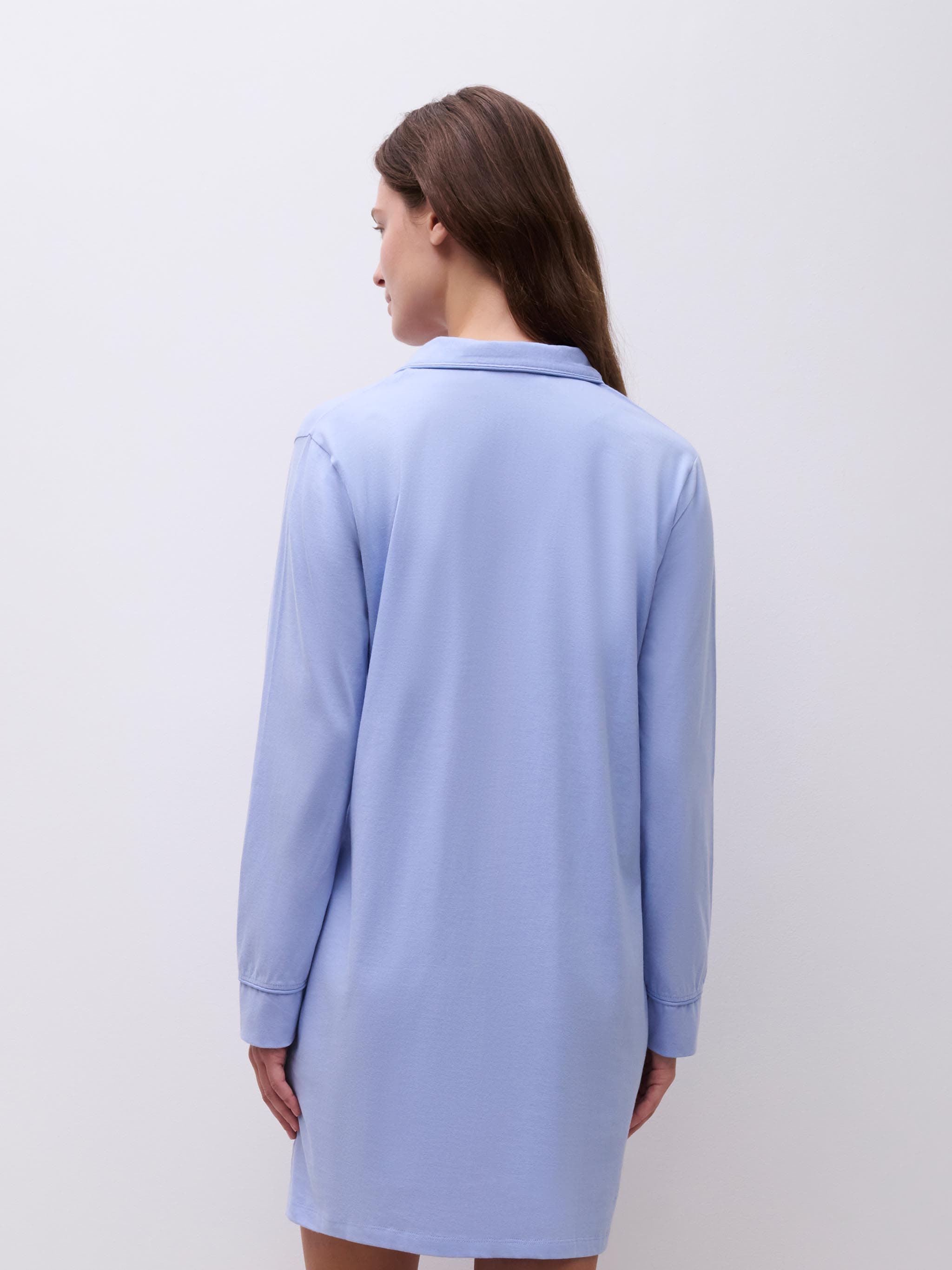 Robe manches longues - Bleu Alizée